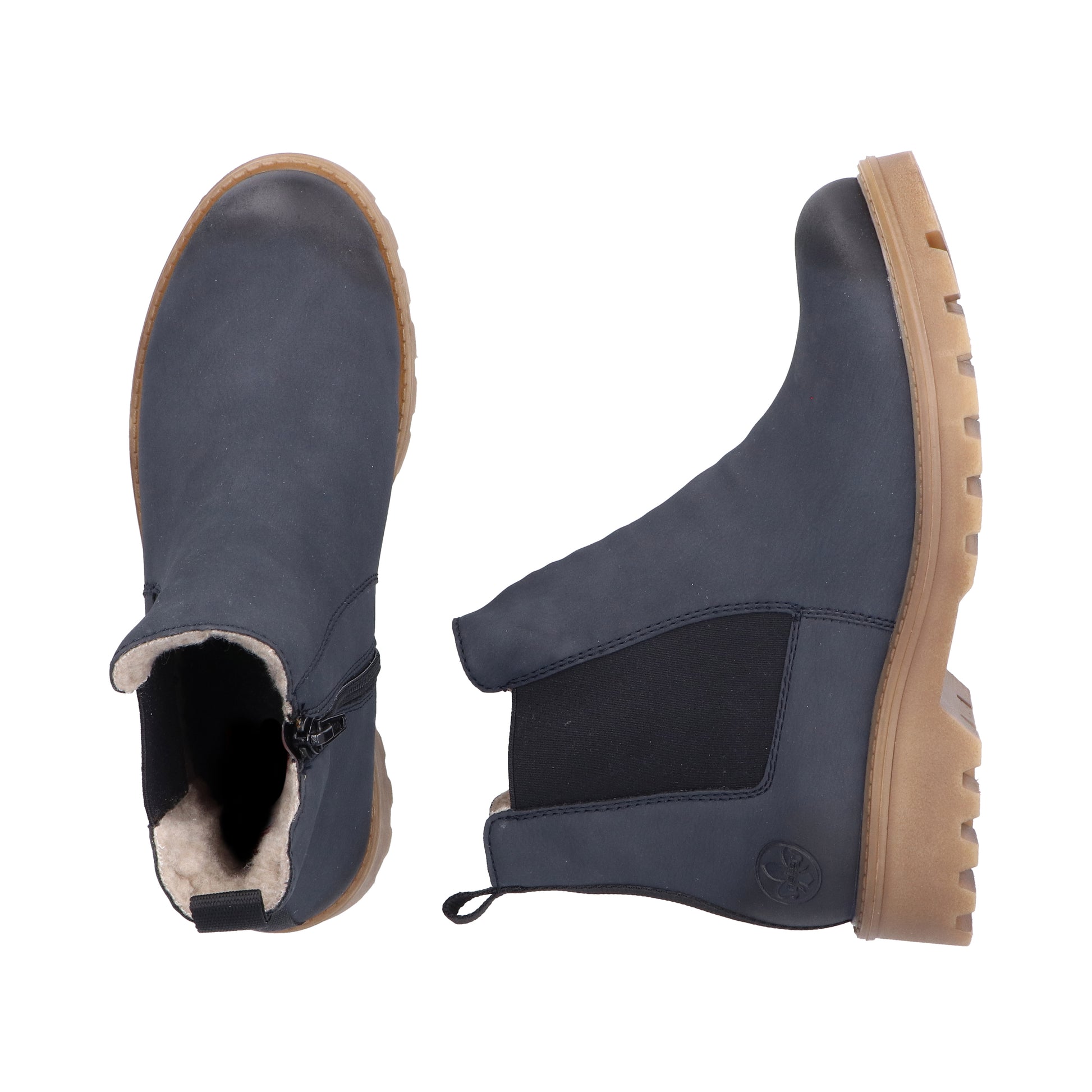 Blue Zip Boots for Women | Rieker 73250-14