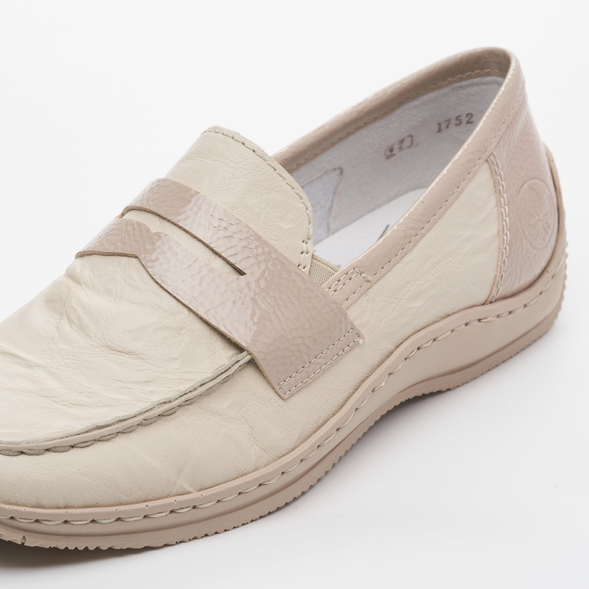 Beige Slip-On Shoes for Women | Rieker L1752-60