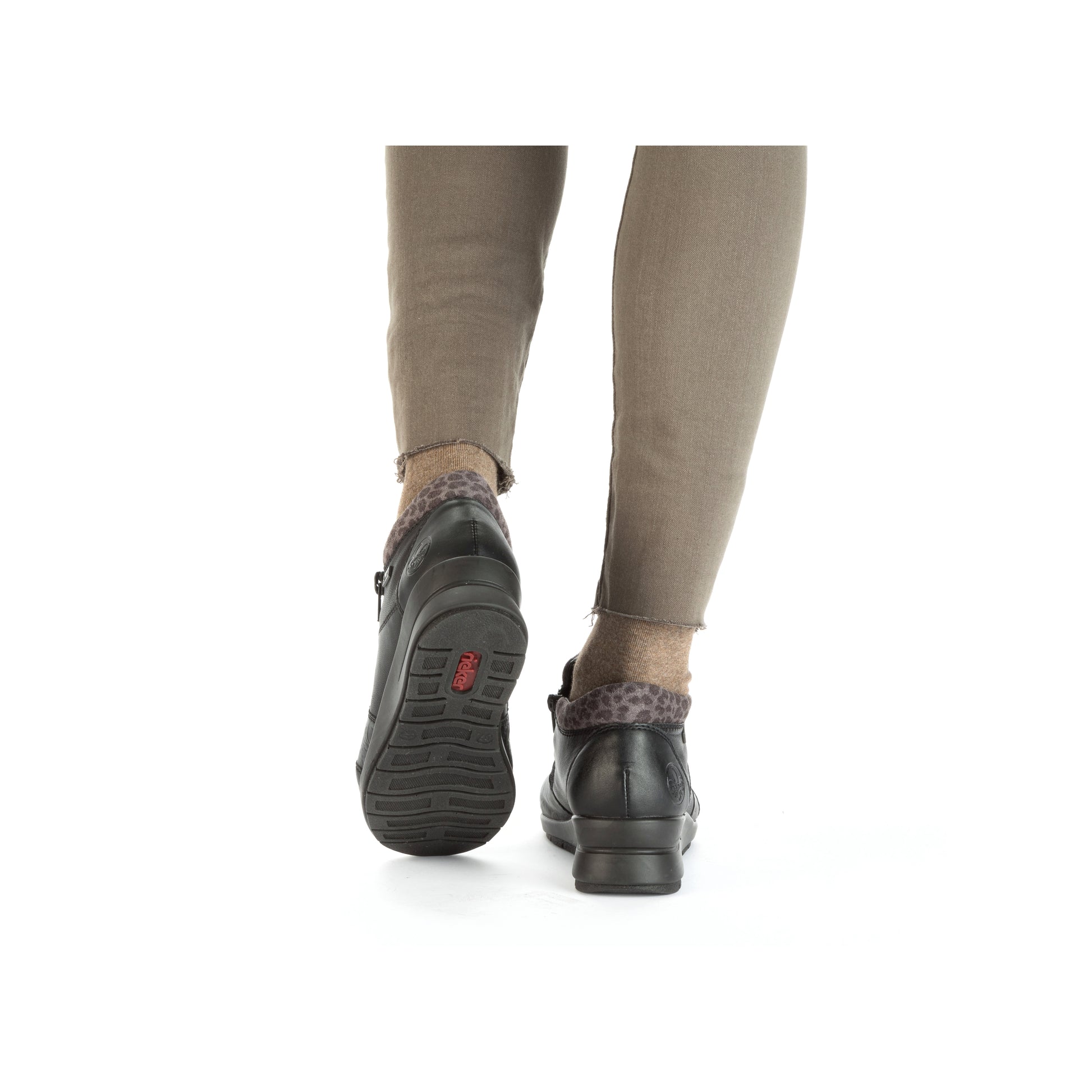 Black Zip Boots for Women | Rieker L4881-01