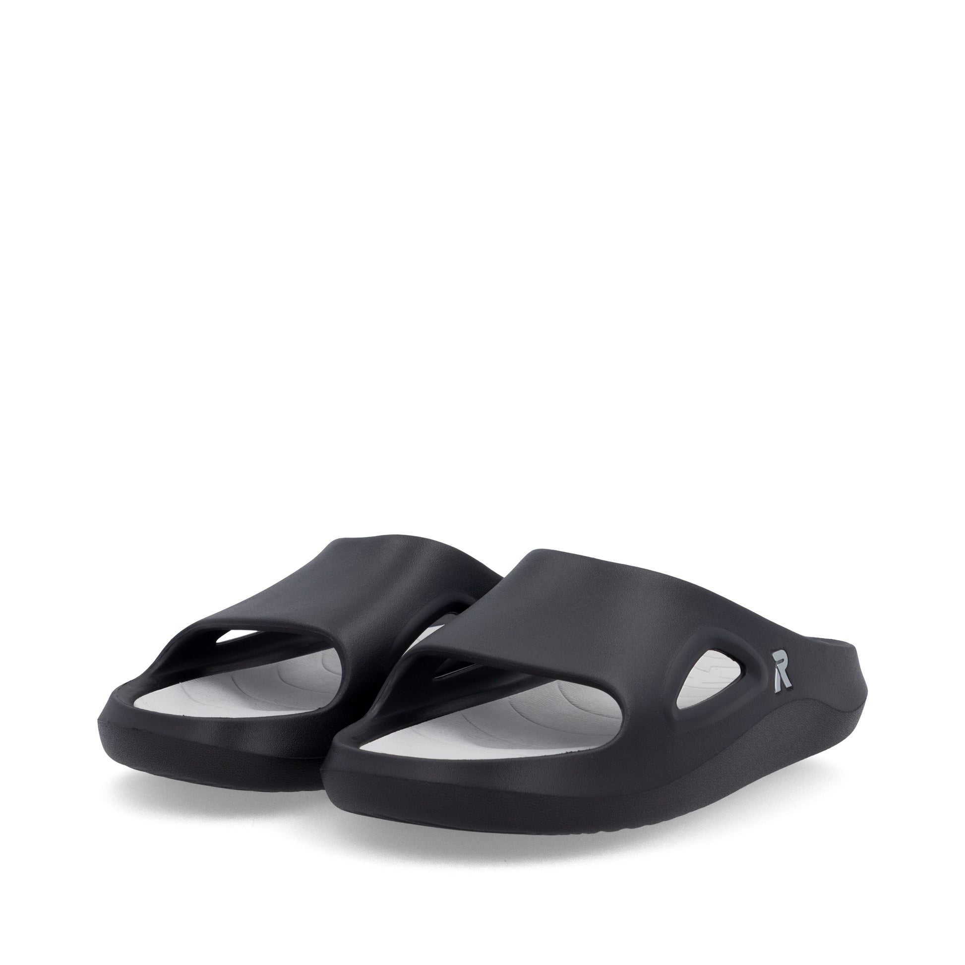 Black Slip-On Sandals for Men | Rieker Sport U3450-00