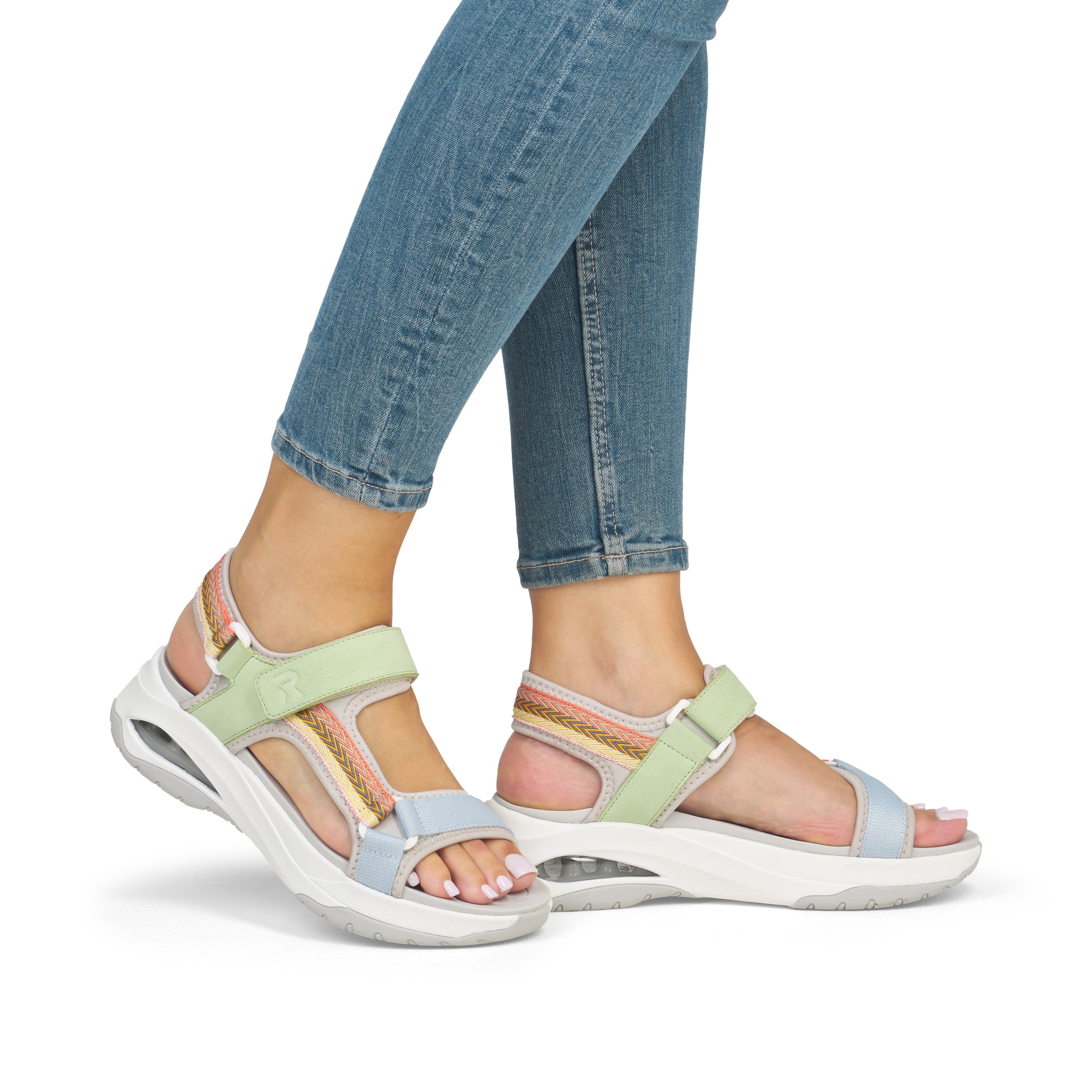 Multi Hook & Loop Sandals for Women | Rieker Sport W3151-90