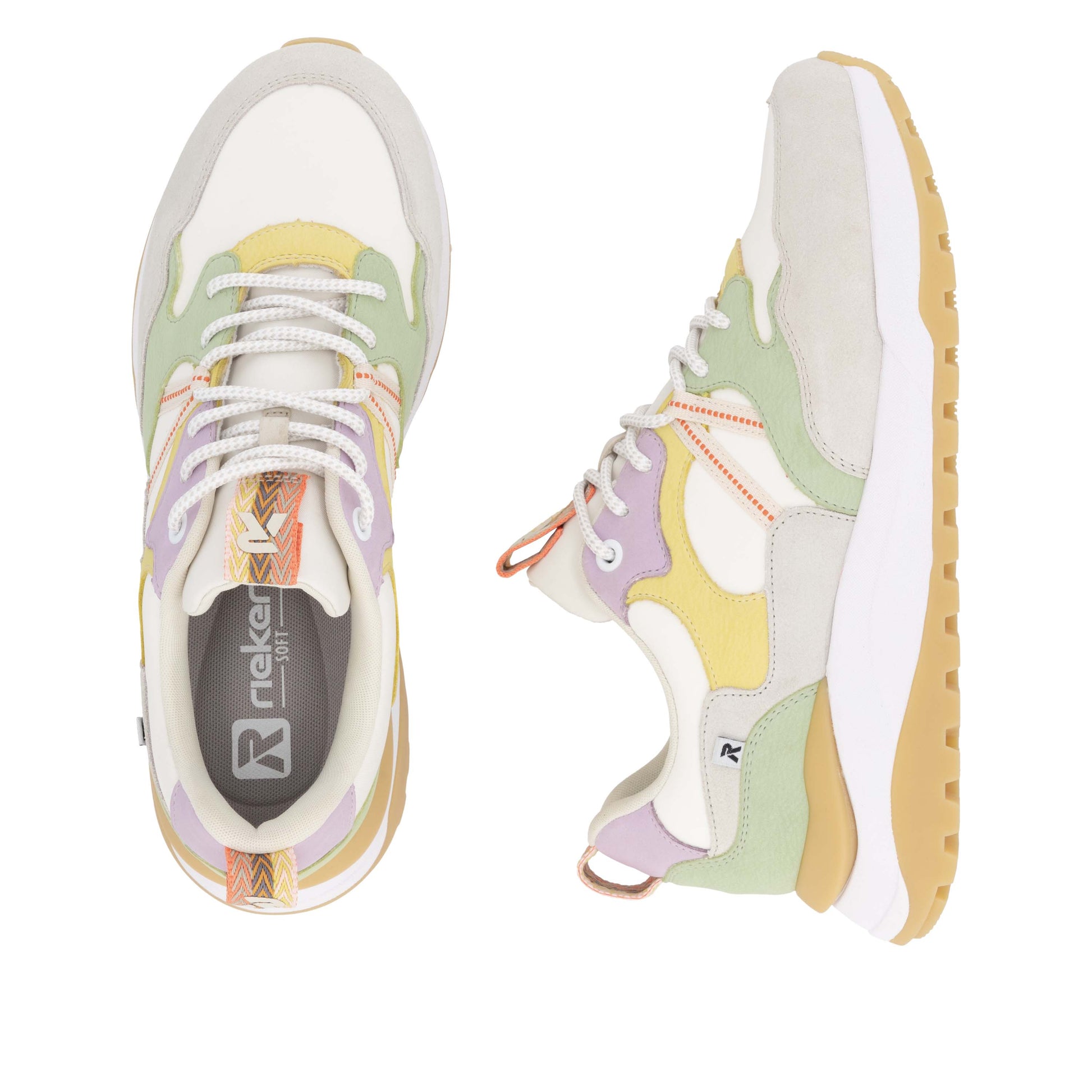 White Elasticated Shoes for Women | Rieker Sport W2501-81