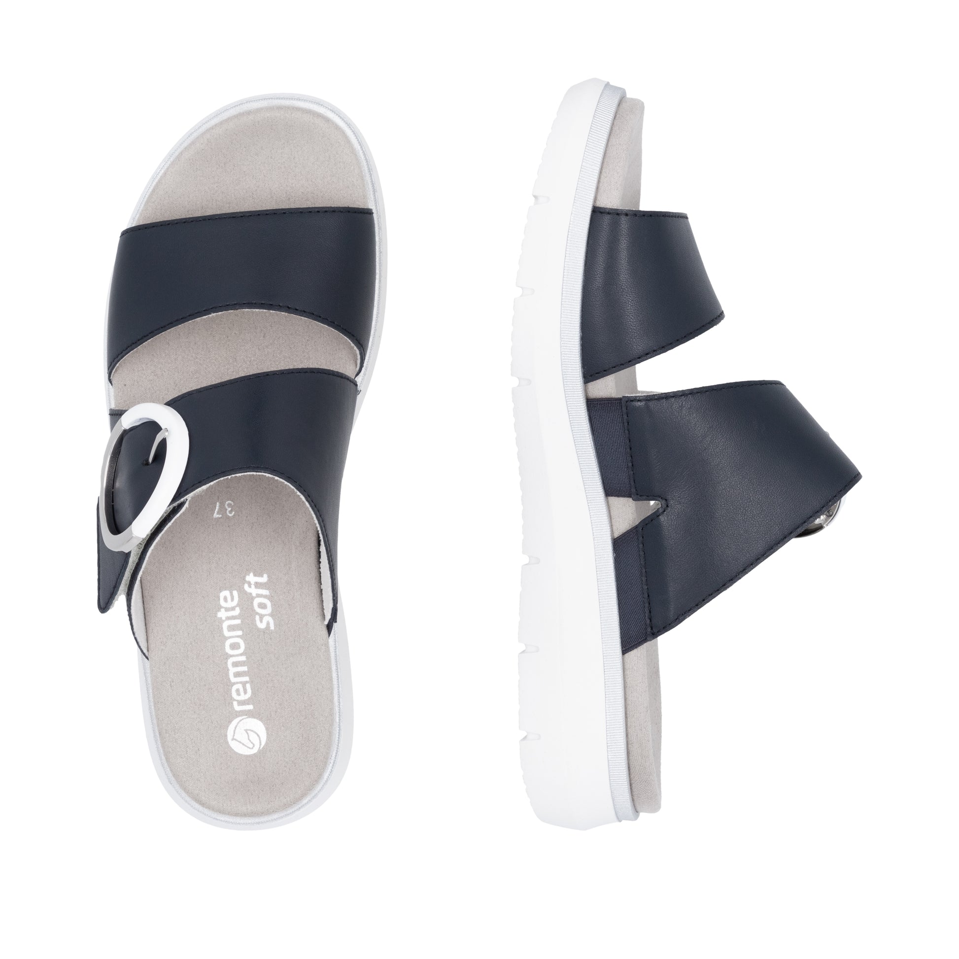 Blue Hook & Loop Sandals for Women | Remonte D2K51-14