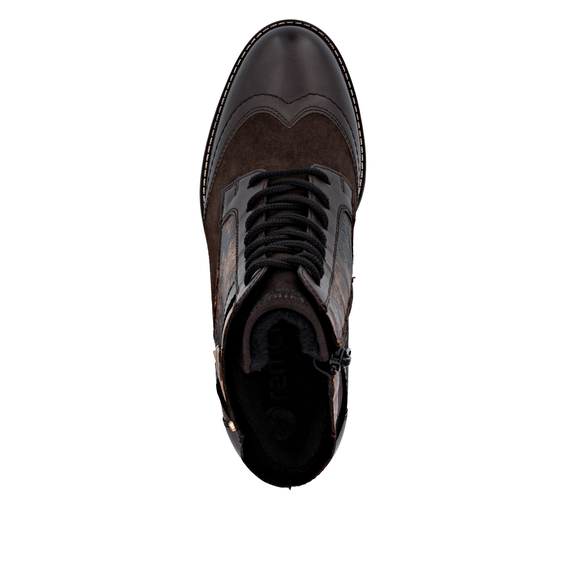 Brown Zip Boots for Women | Remonte D2A77-25