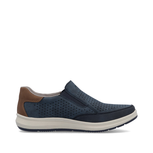 Rieker Men's Casual Slip-on Shoe - Blue | 16952-14