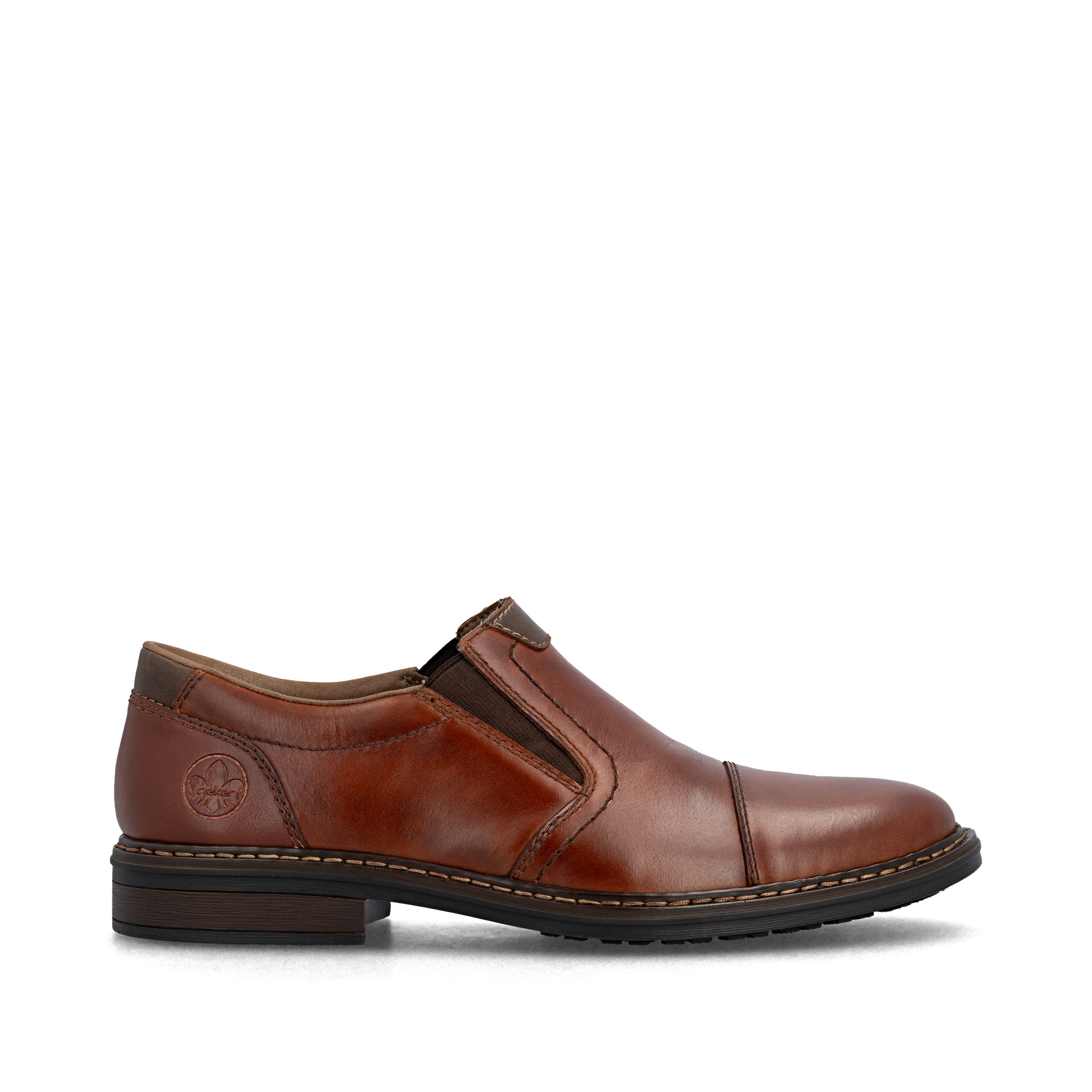 Brown Elasticated Shoes for Men | Rieker 17659-23