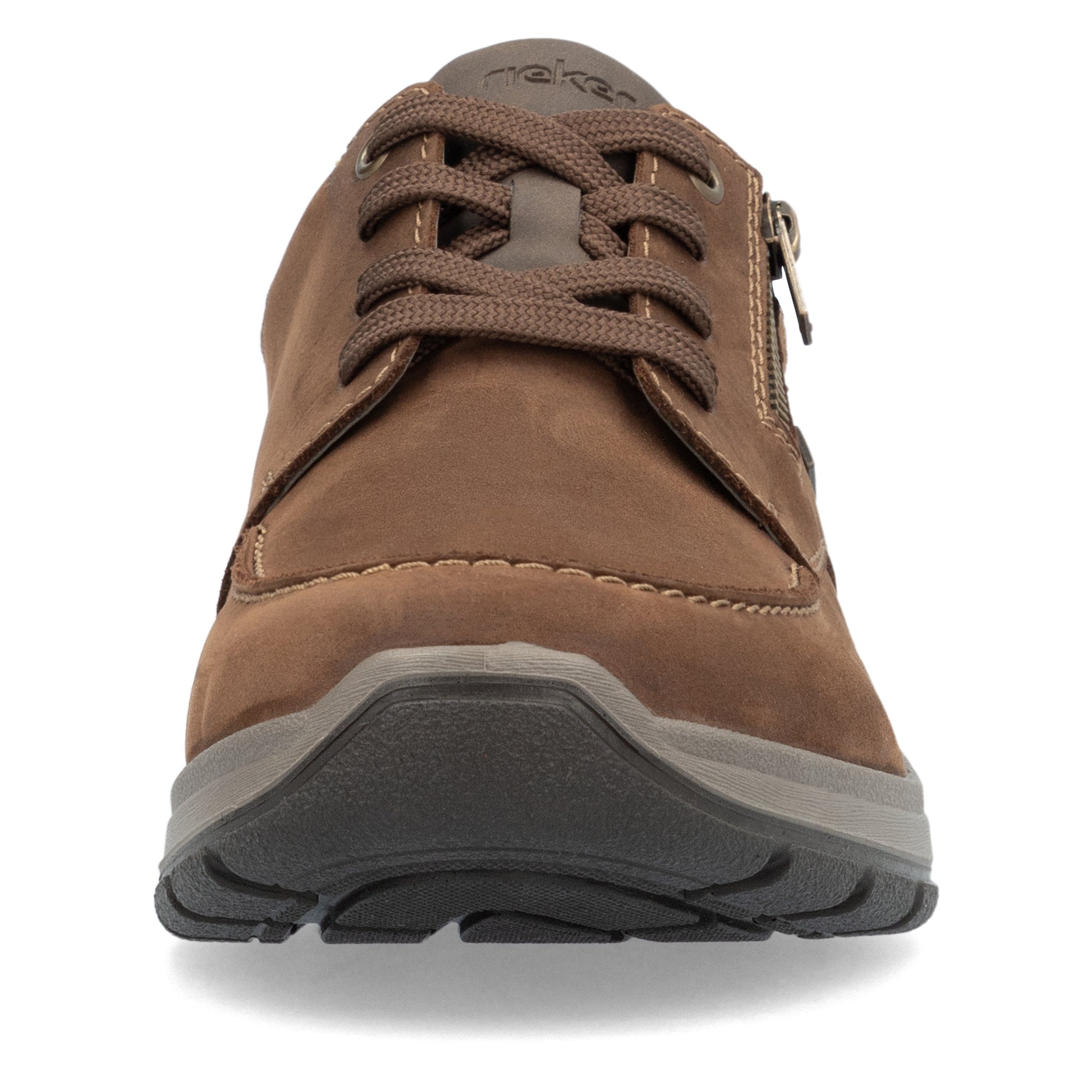 Brown Zip Shoes for Men | Rieker 03601-22