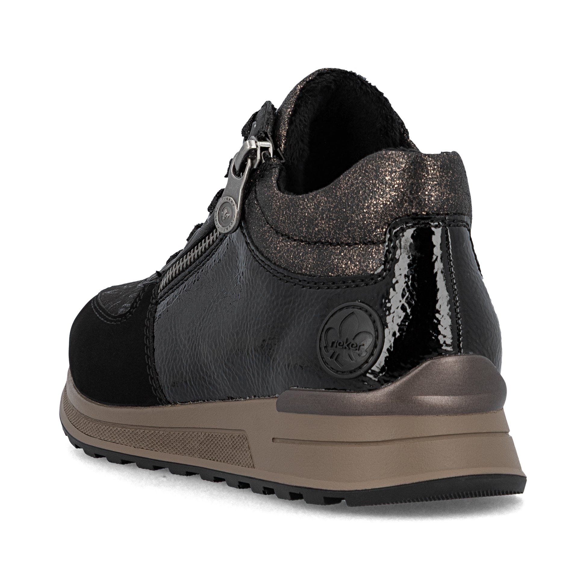 Black Zip Boots for Women | Rieker N1407-00