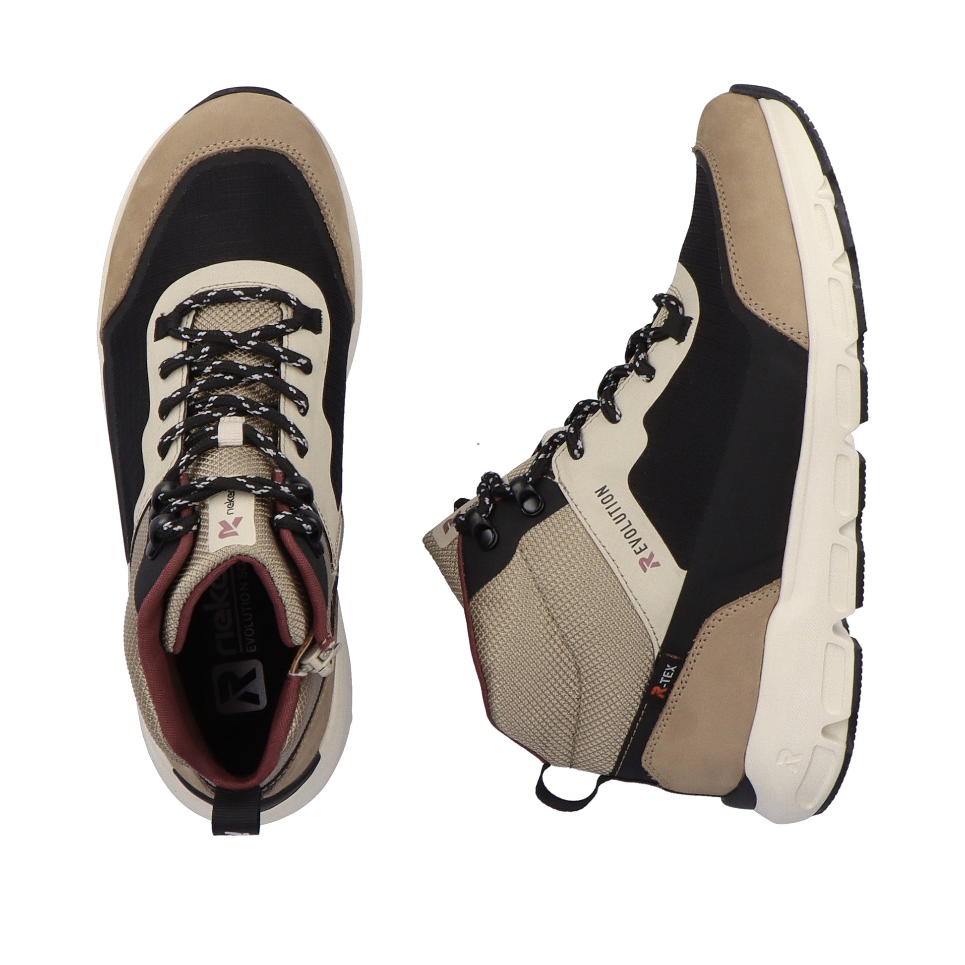 Beige Zip Boots for Women | Rieker Sport 40460-62