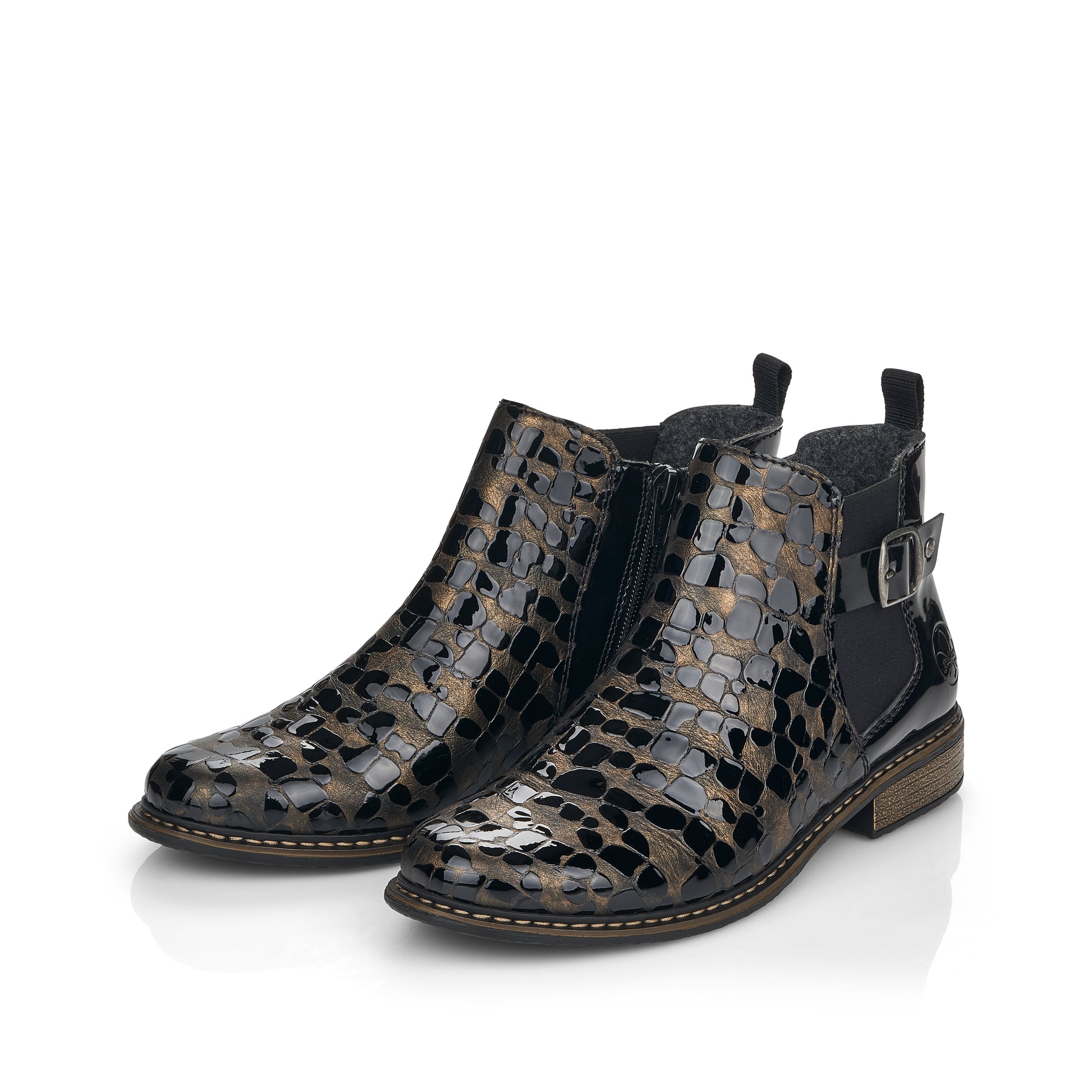 Bronze Zip Boots for Women | Rieker Z4965-90