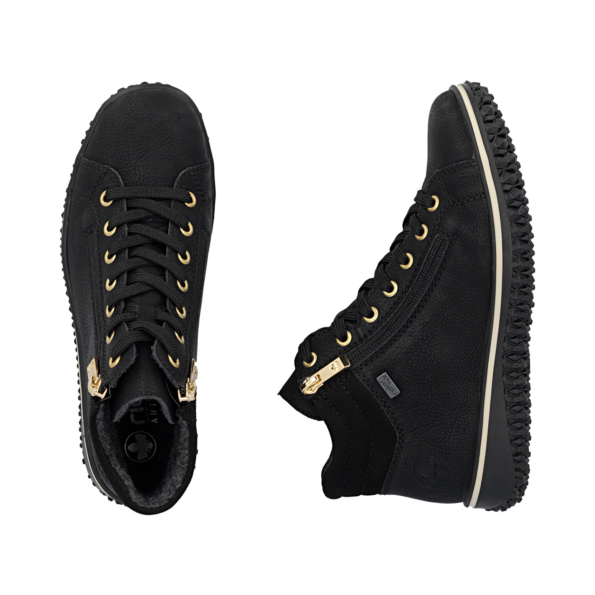 Black Zip Boots for Women | Rieker Z4263-00
