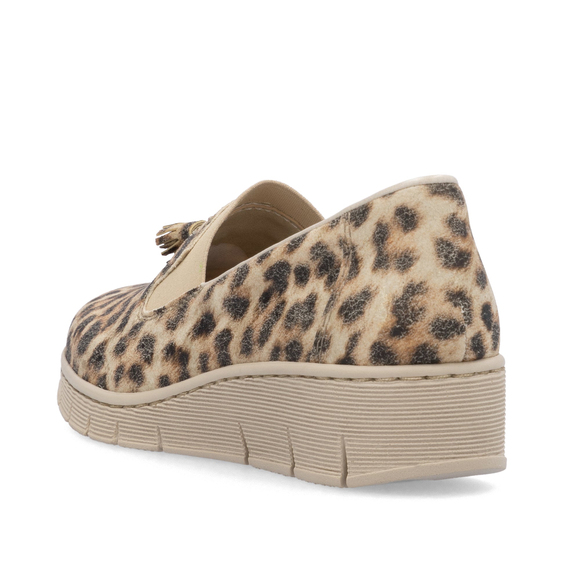 Beige Elasticated Shoes for Women | Rieker 53751-20