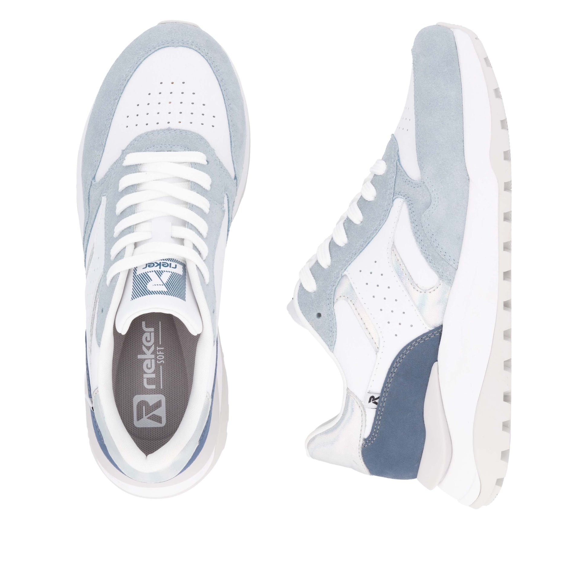 White Elasticated Shoes for Women | Rieker Sport W2500-80