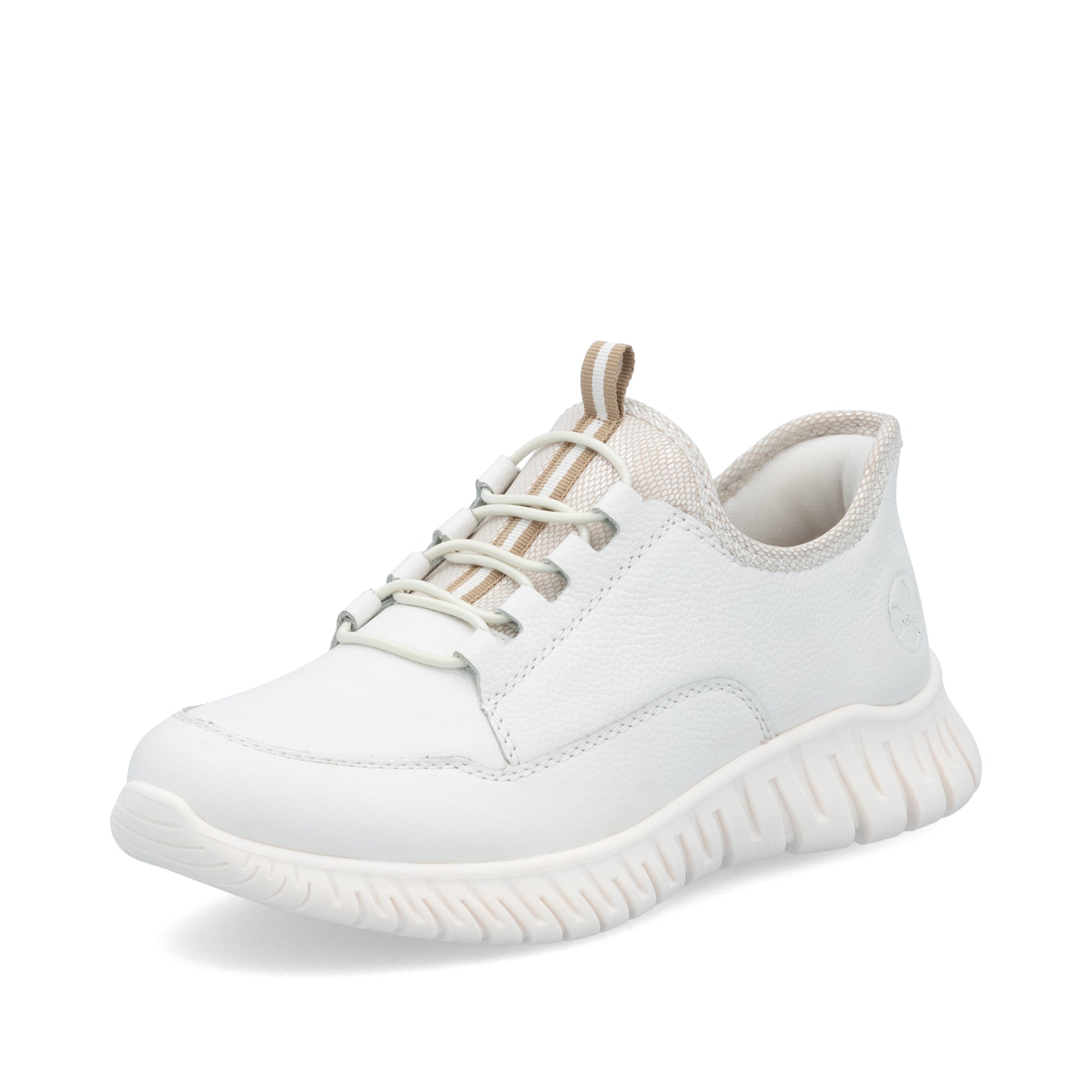 White Elasticated Shoes for Women | Rieker M5357-80