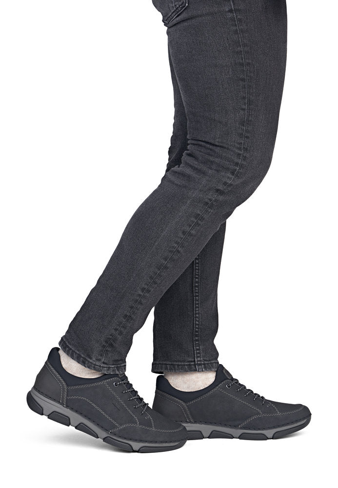 Rieker Men's Black Slip-On Shoe | 15950-00