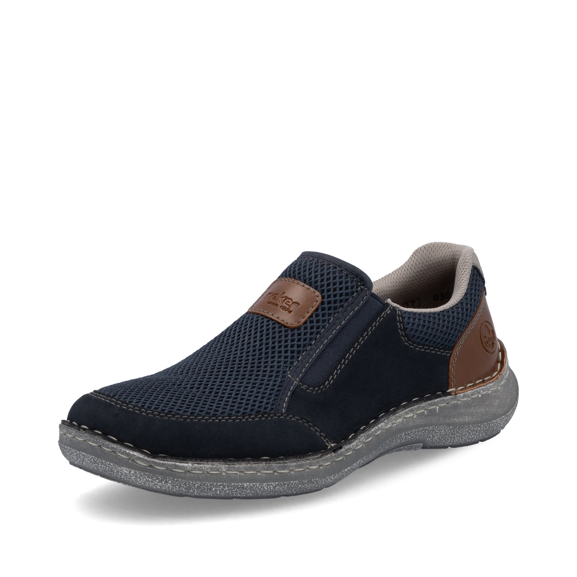 Blue Elasticated Shoes for Men | Rieker 03053-14