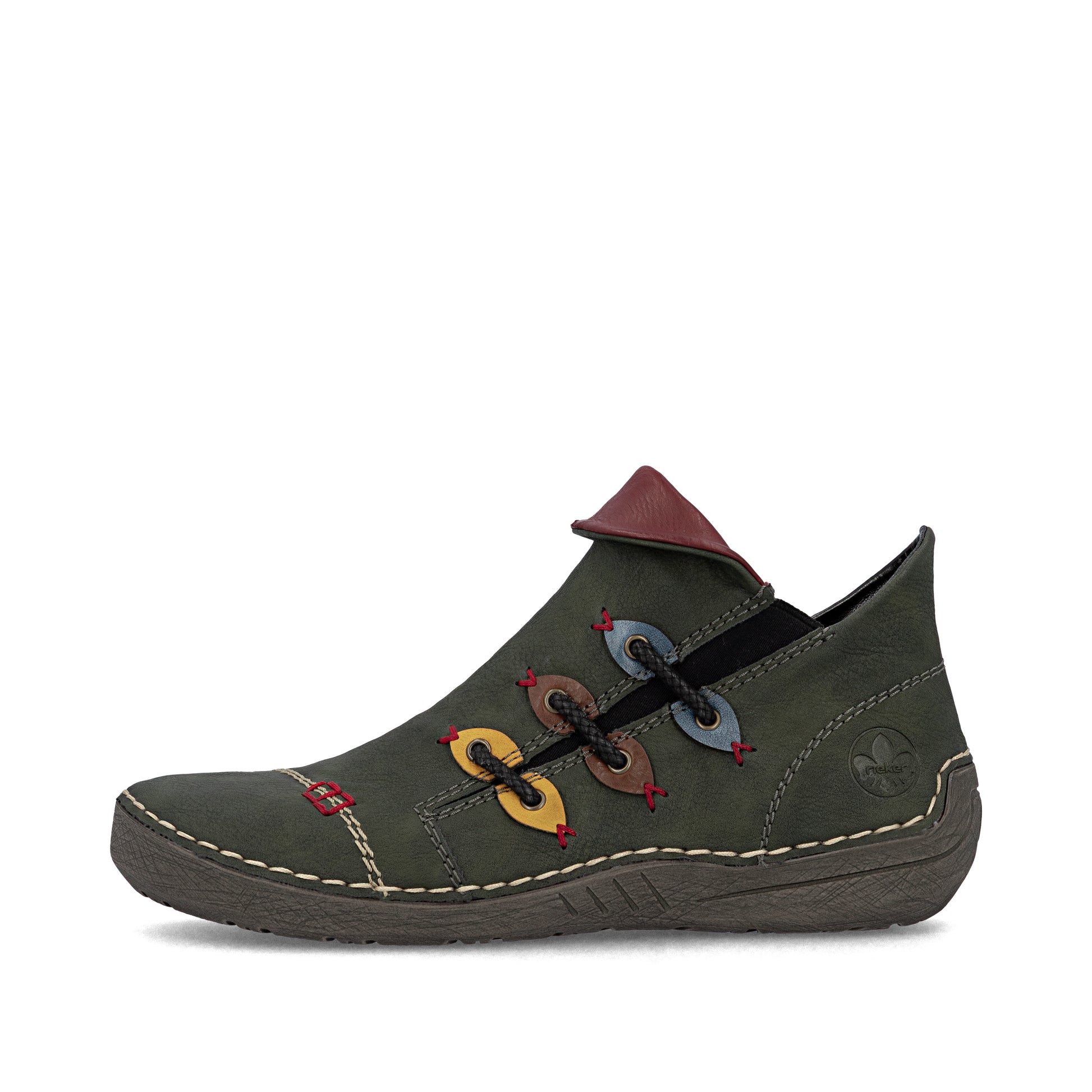 Green Zip Boots for Women | Rieker 72581-54