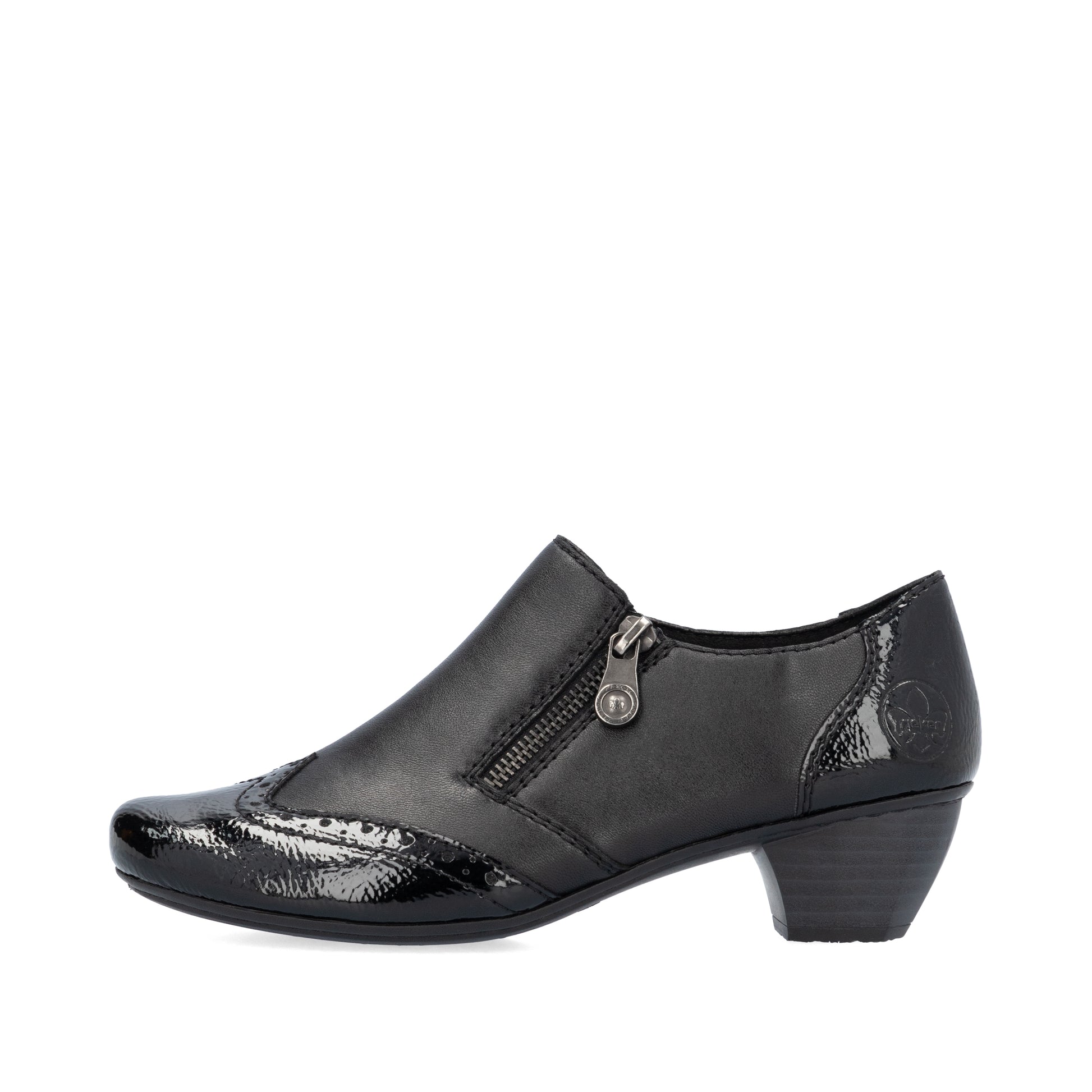 Black Zip Shoes for Women | Rieker 41757-00