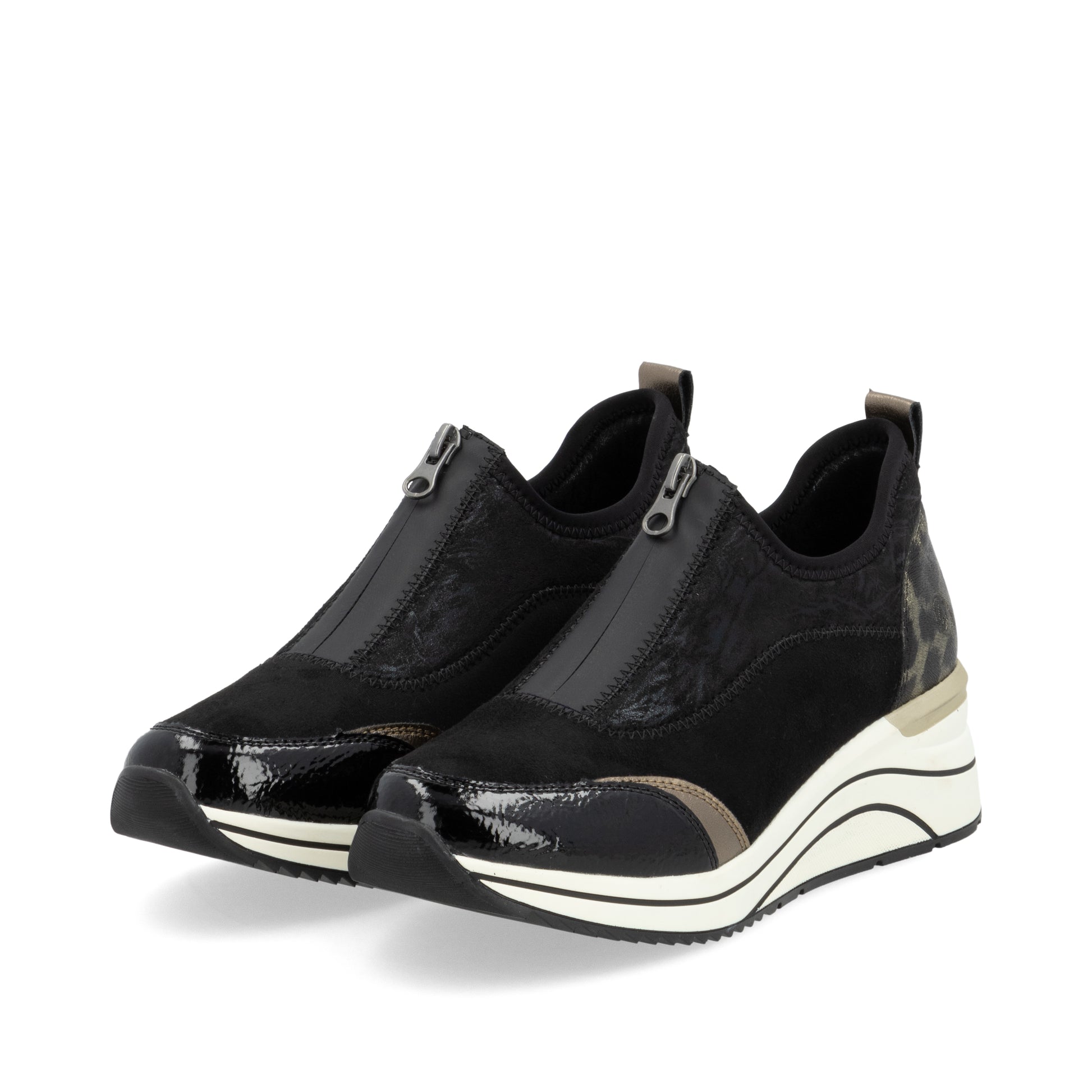 Black Zip Shoes for Women | Remonte D0T08-02