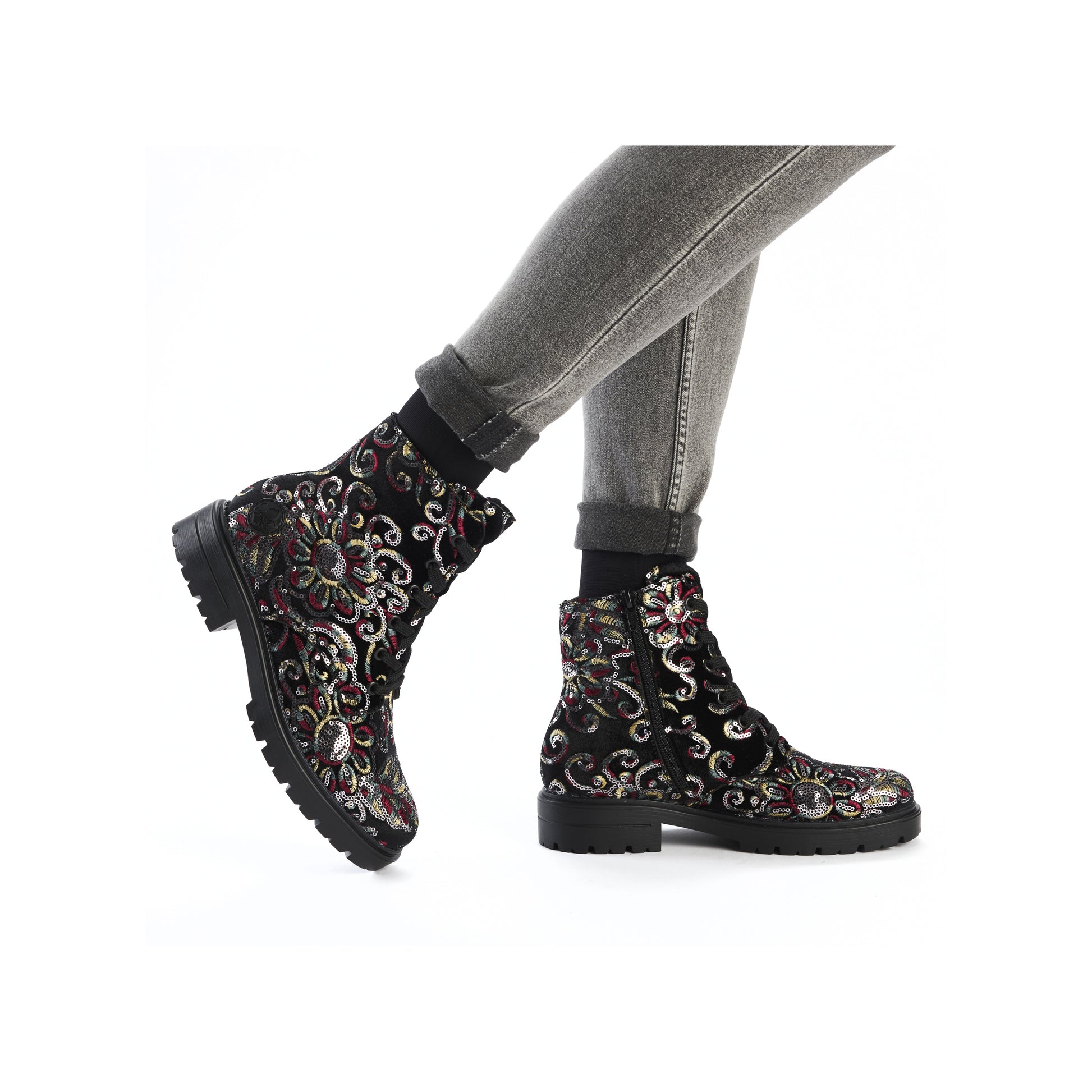 Multi Zip Boots for Women | Rieker Z2841-90