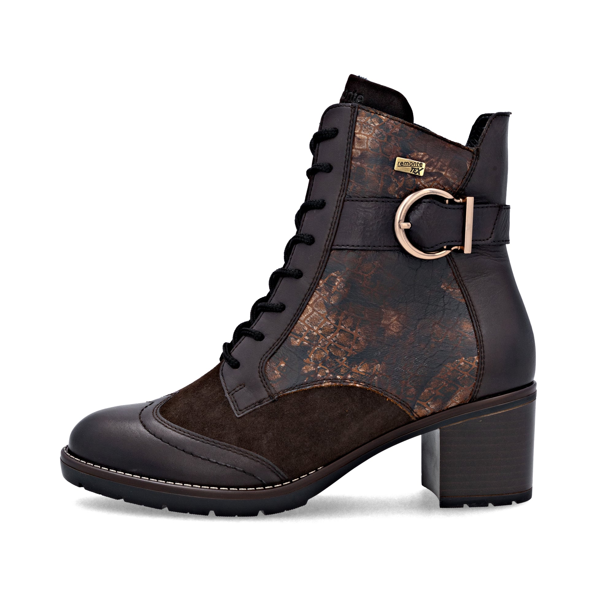 Brown Zip Boots for Women | Remonte D2A77-25