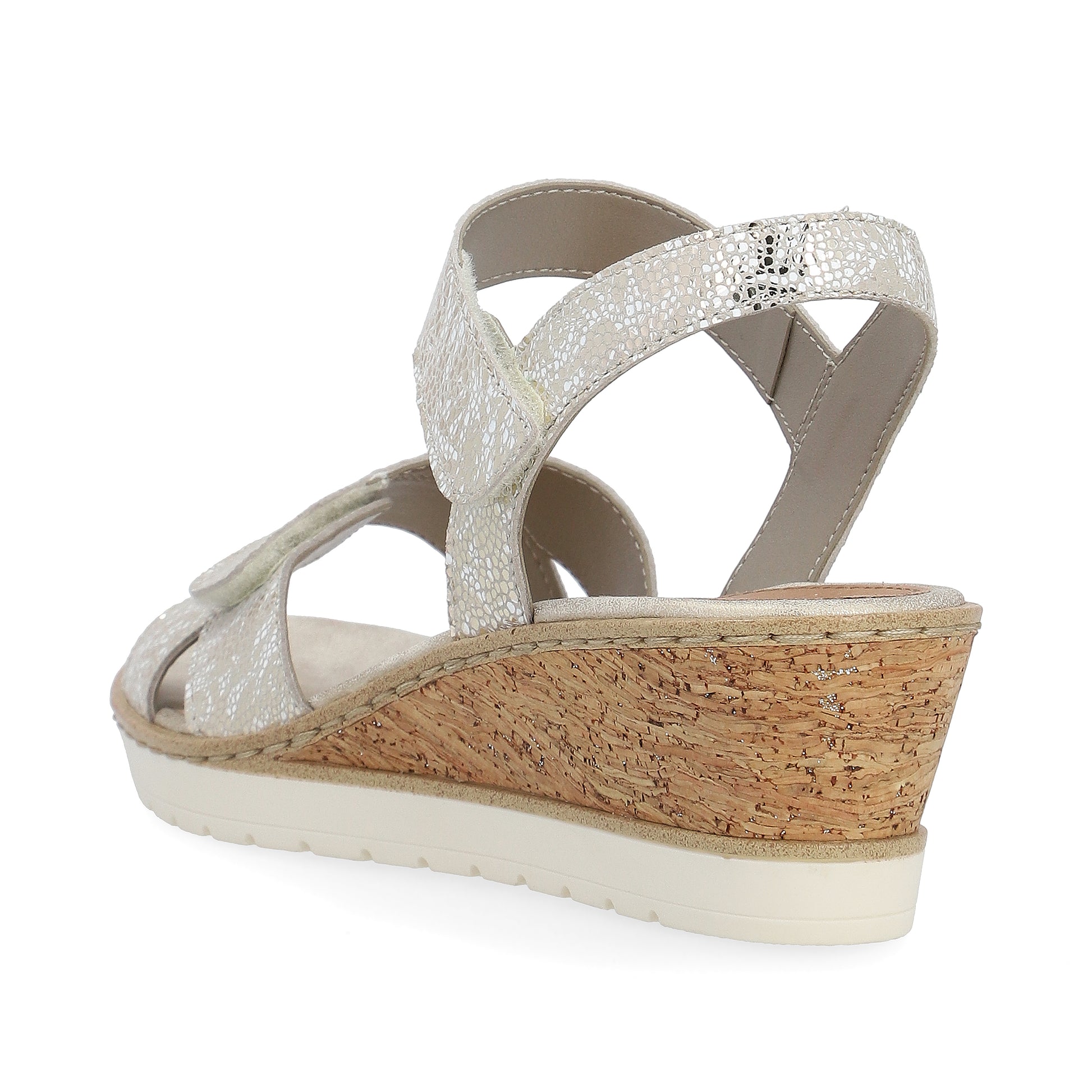 Gold Hook & Loop Sandals for Women | Remonte R6252-91