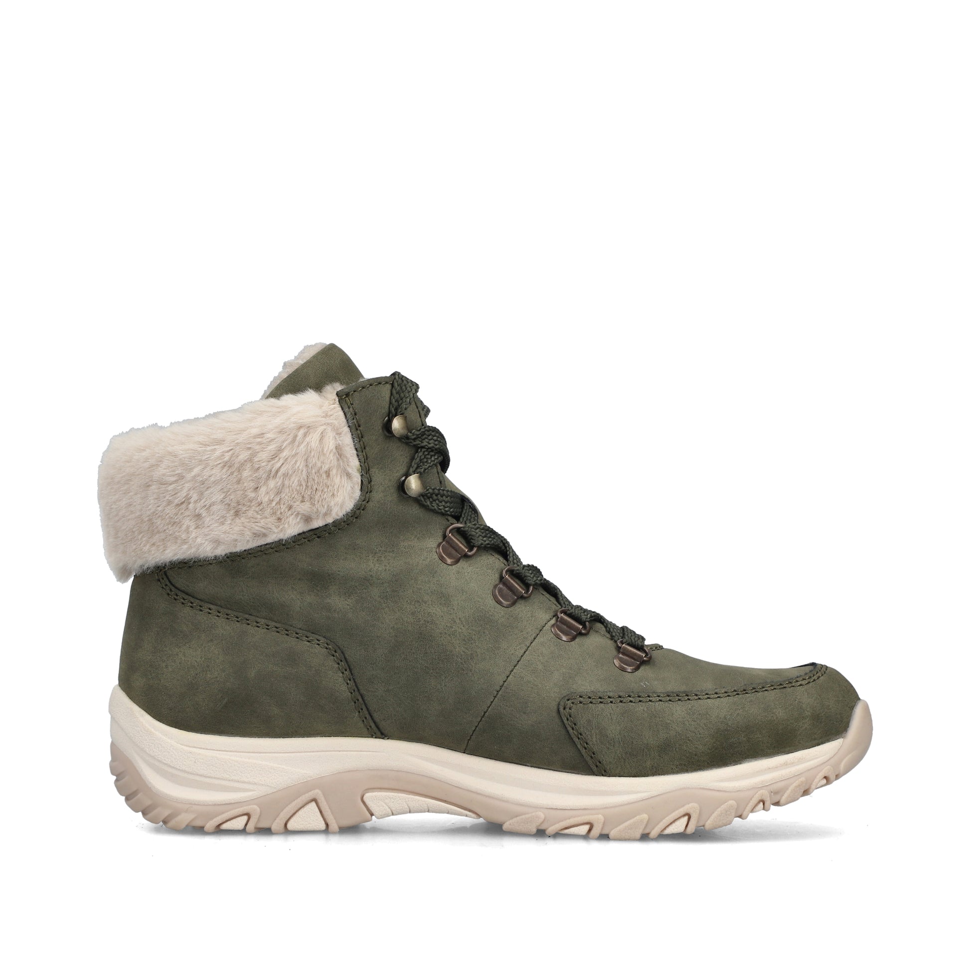 Green Elasticated Boots for Women | Rieker M9610-54