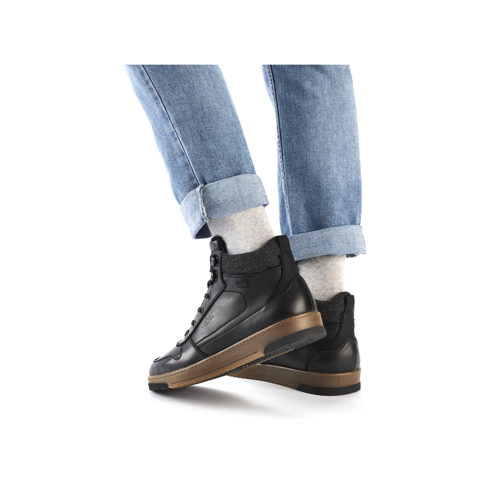 Black Zip Boots for Men | Rieker 17530-00