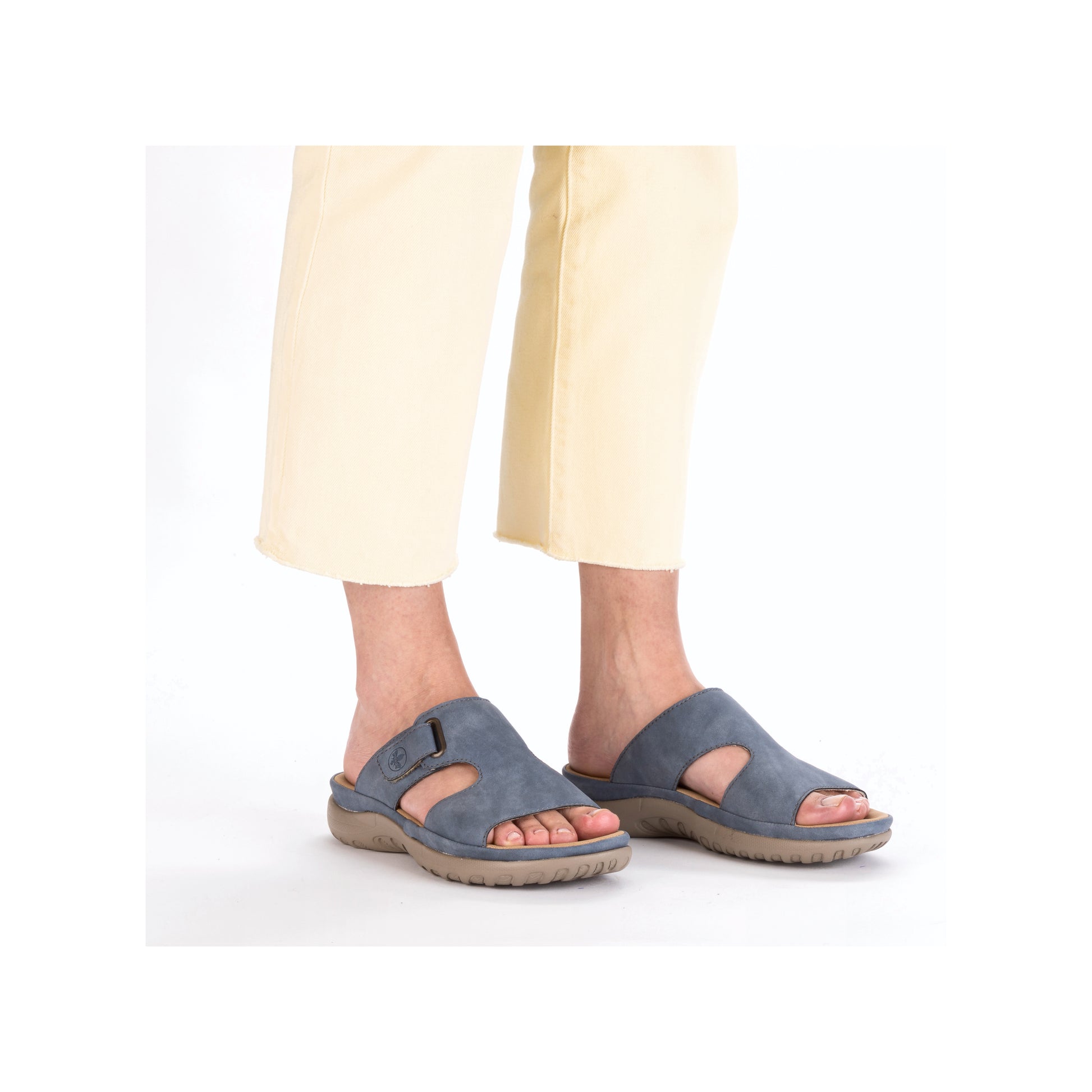 Blue Hook & Loop Sandals for Women | Rieker 64806-10