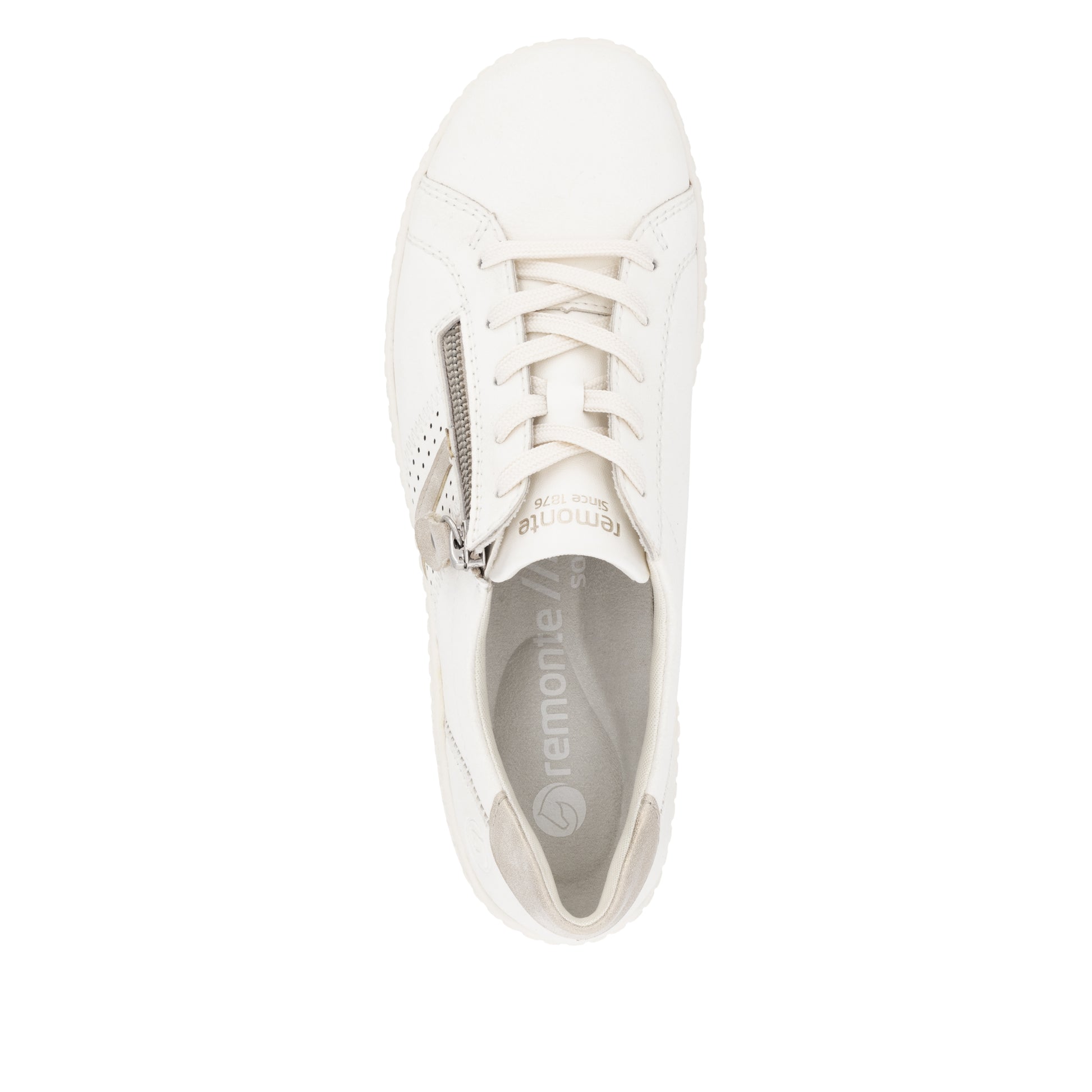 White Zip Shoes for Women | Remonte R1432-80