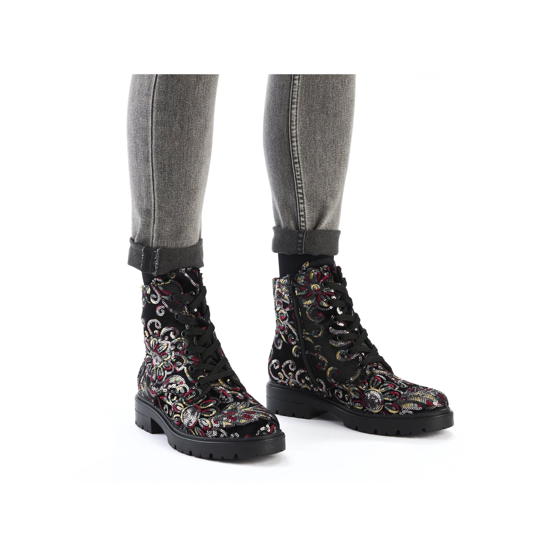 Multi Zip Boots for Women | Rieker Z2841-90