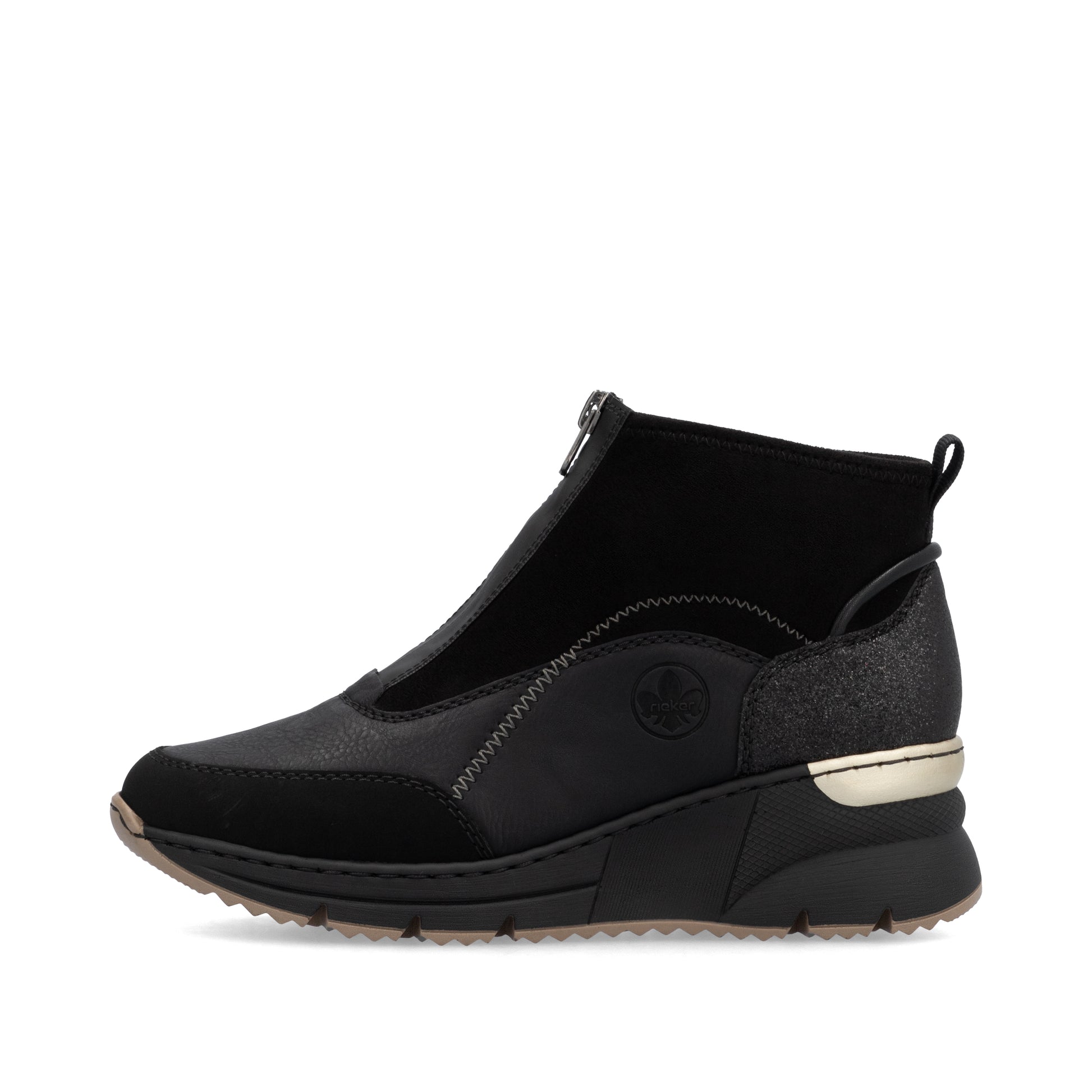 Black Zip Boots for Women | Rieker N6361-00