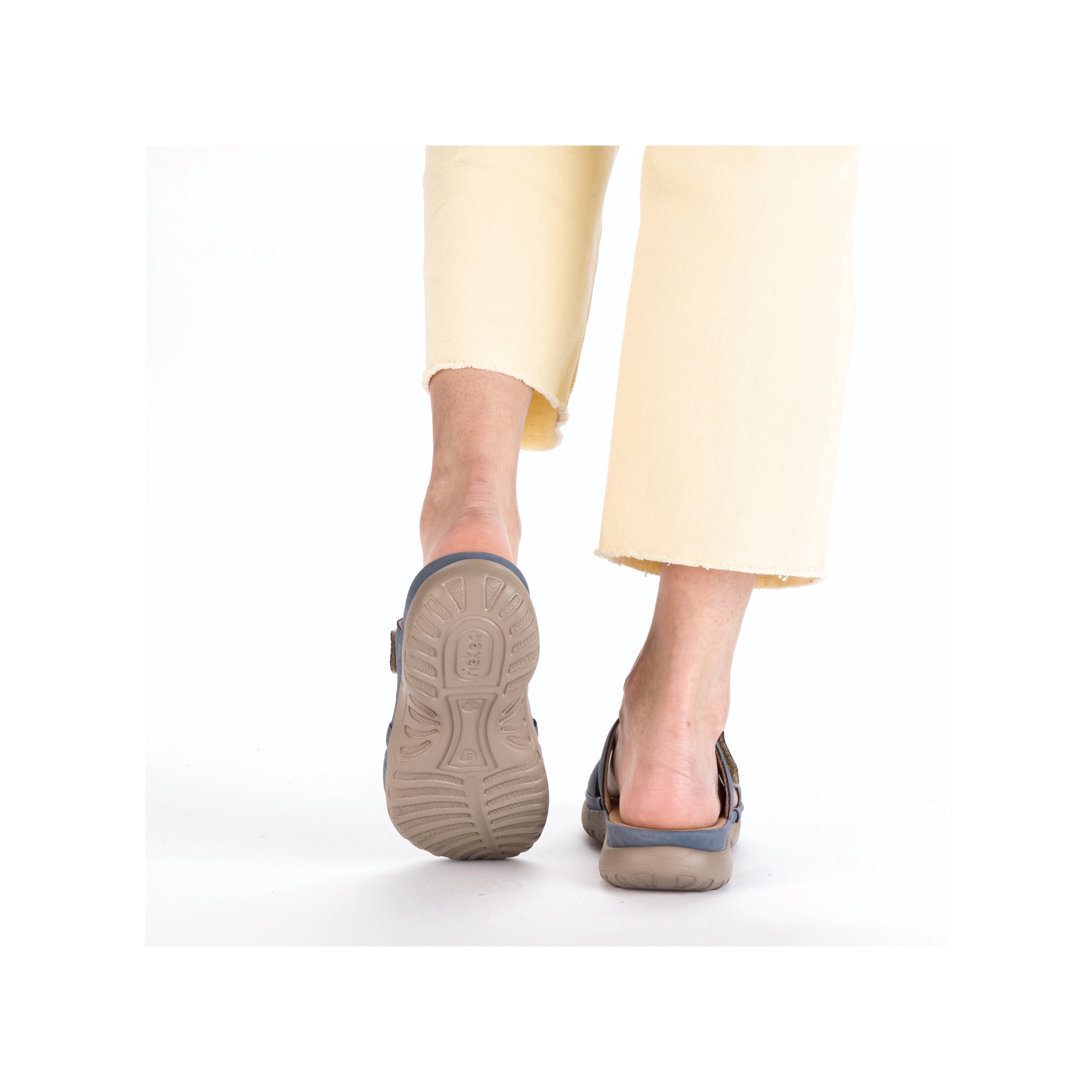 Blue Hook & Loop Sandals for Women | Rieker 64806-10