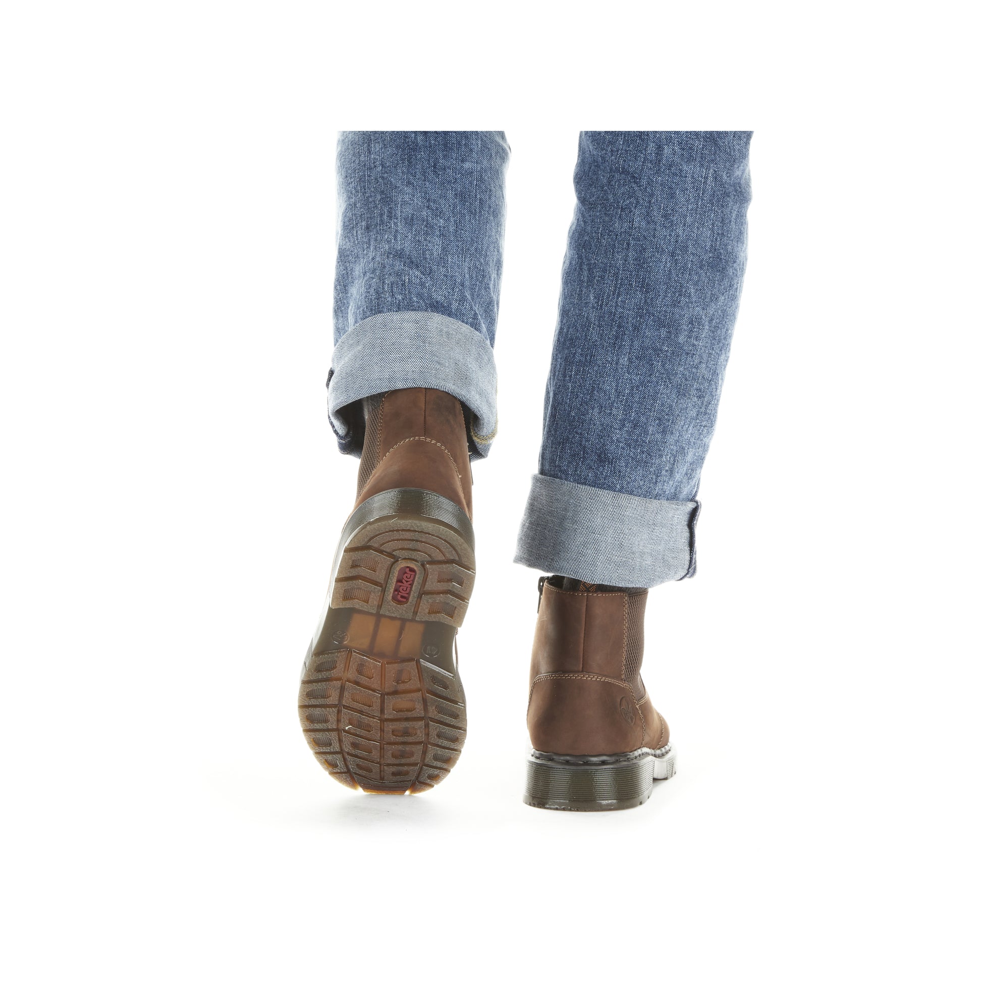 Brown Zip Boots for Men | Rieker 31650-23