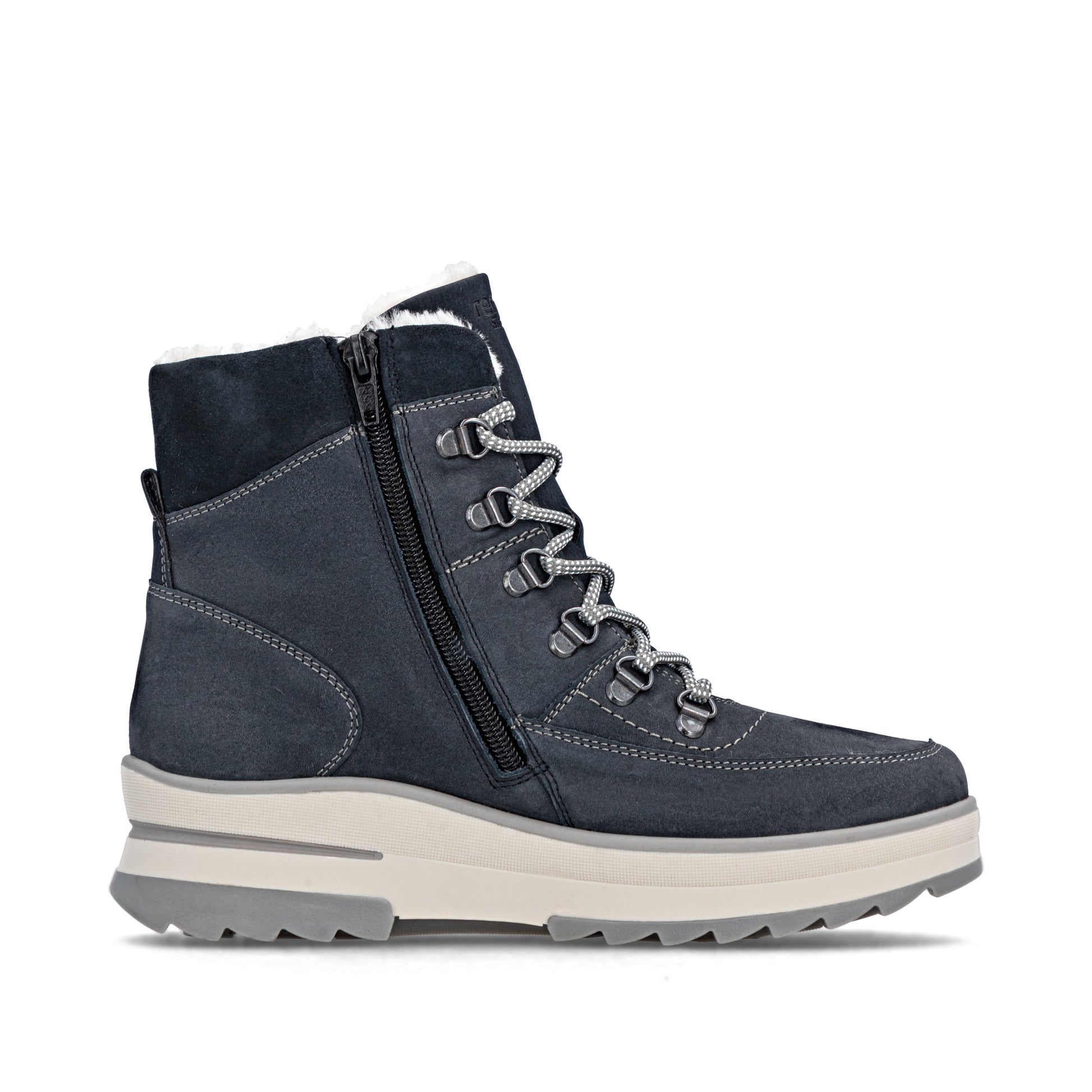 Blue Zip Boots for Women | Remonte D2B74-14