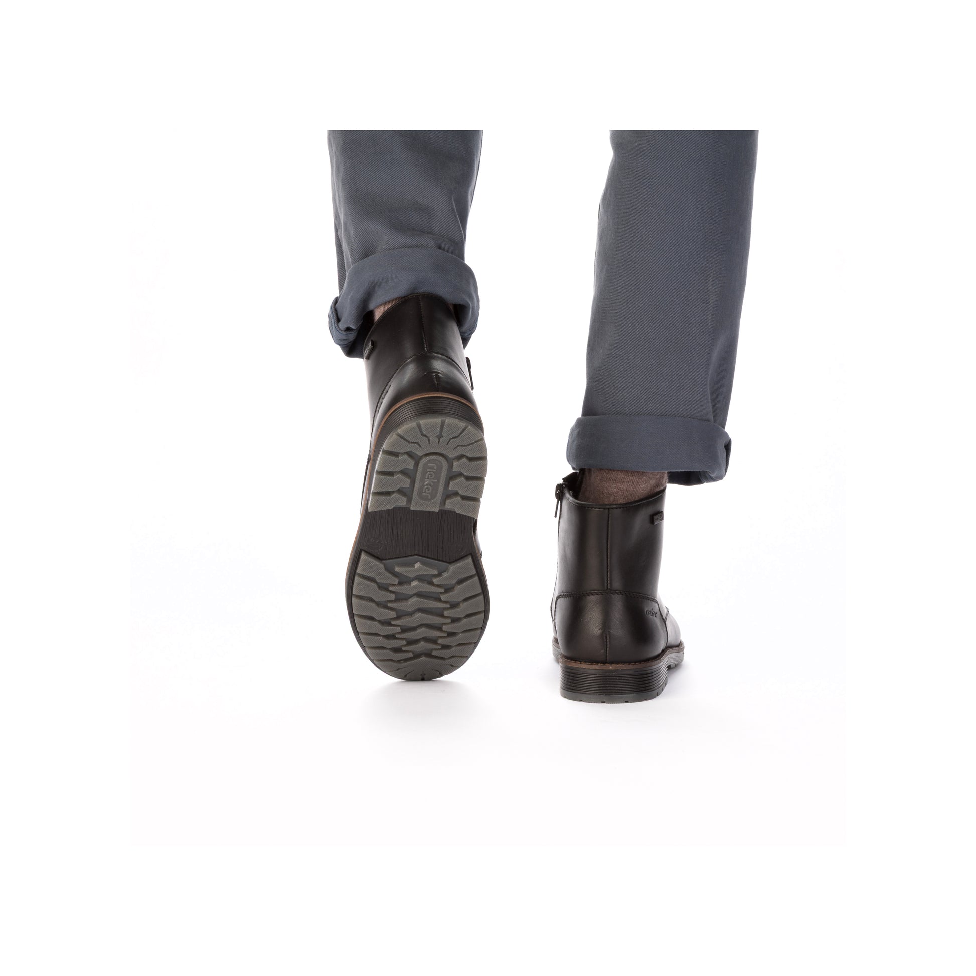 Black Zip Boots for Men | Rieker F4546-00