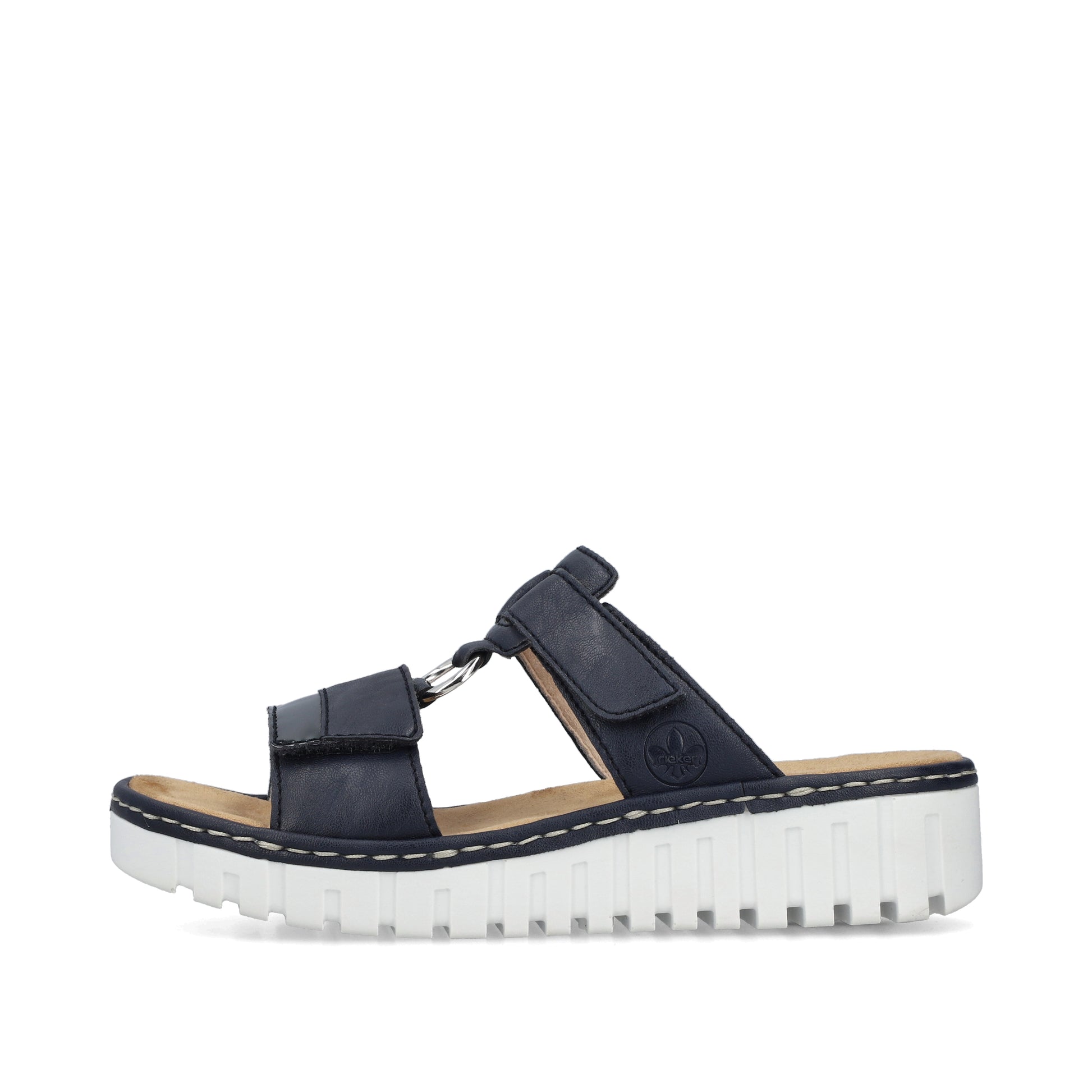 Blue Hook & Loop Sandals for Women | Rieker V1396-14