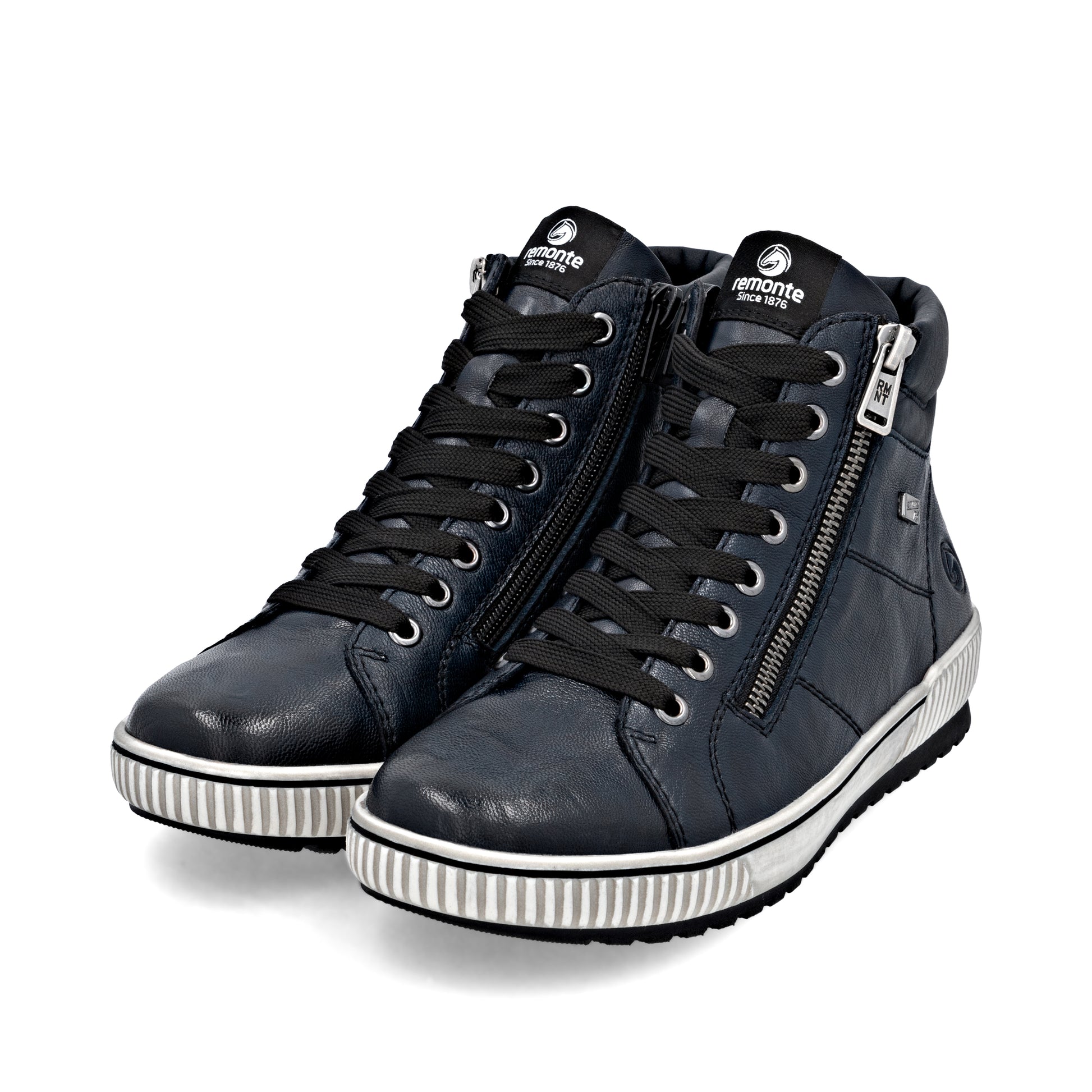 Blue Zip Boots for Women | Remonte D0772-15