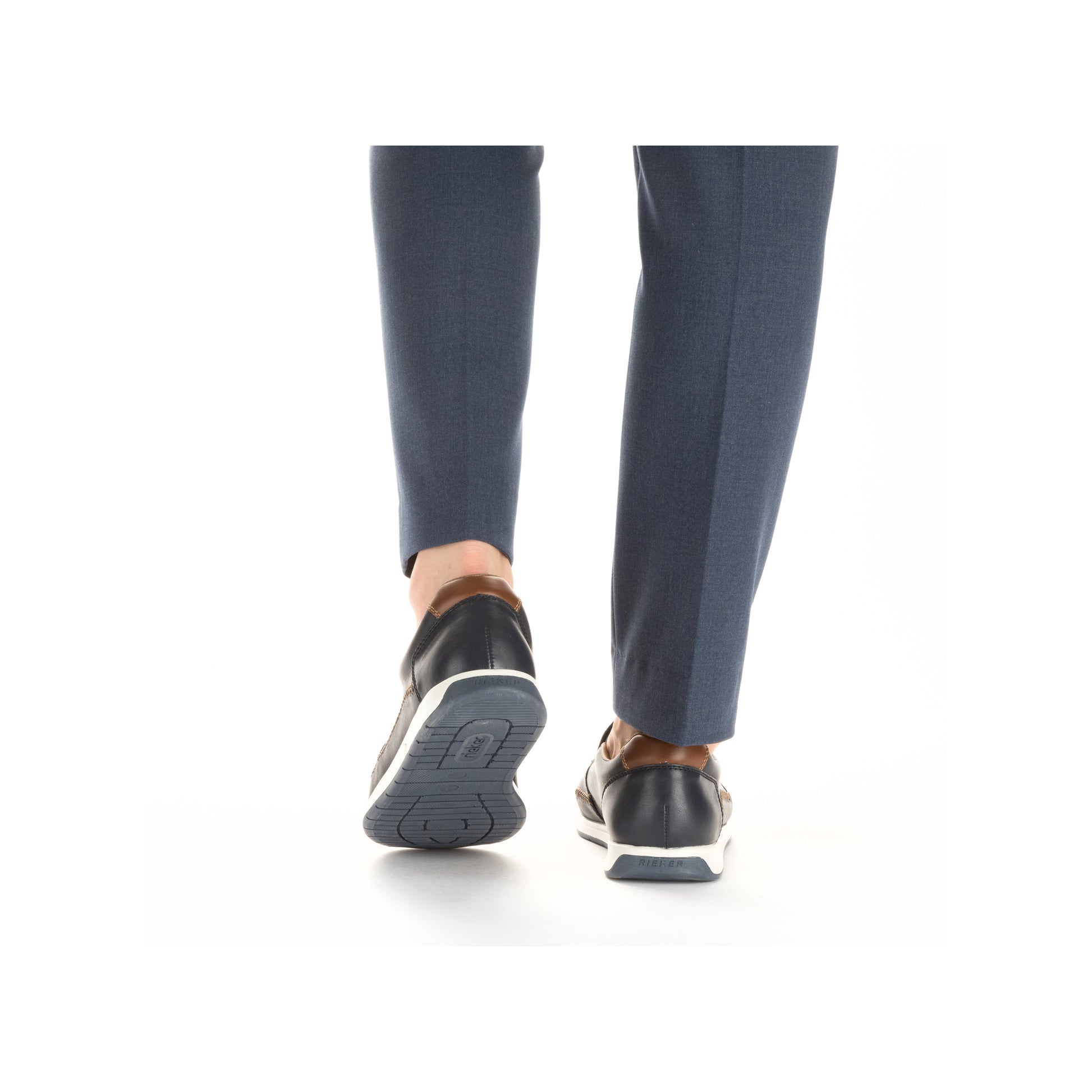 Blue Elasticated Shoes for Men | Rieker 11962-14