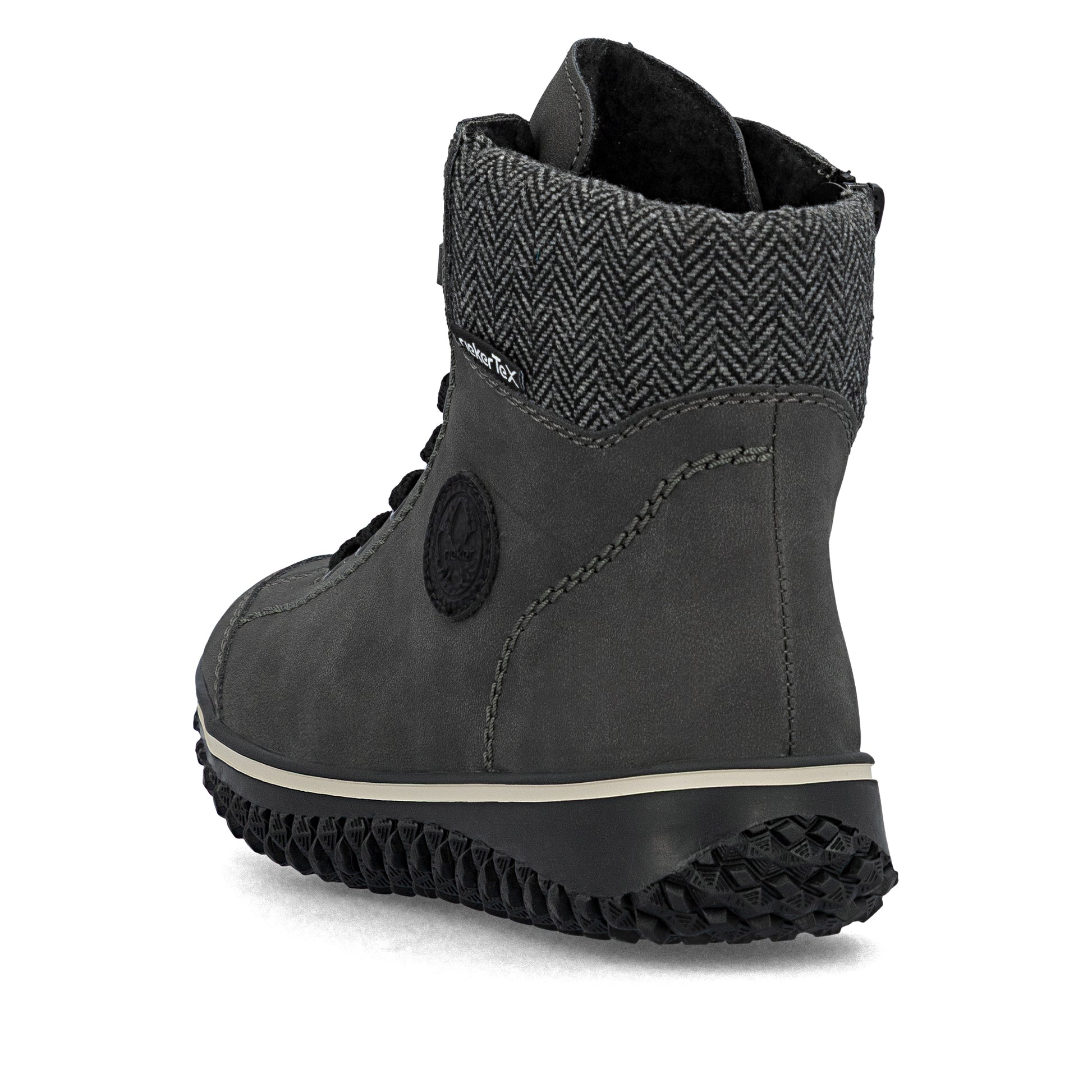 Grey Zip Boots for Women | Rieker Z4251-45