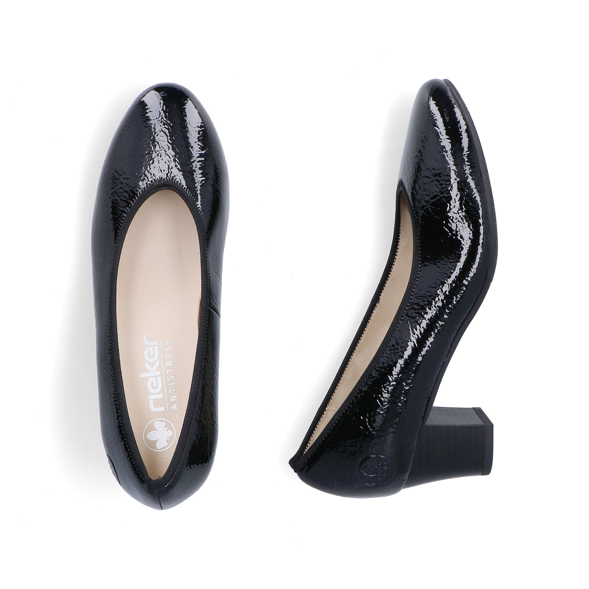 Black Slip-On Shoes for Women | Rieker 44650-02