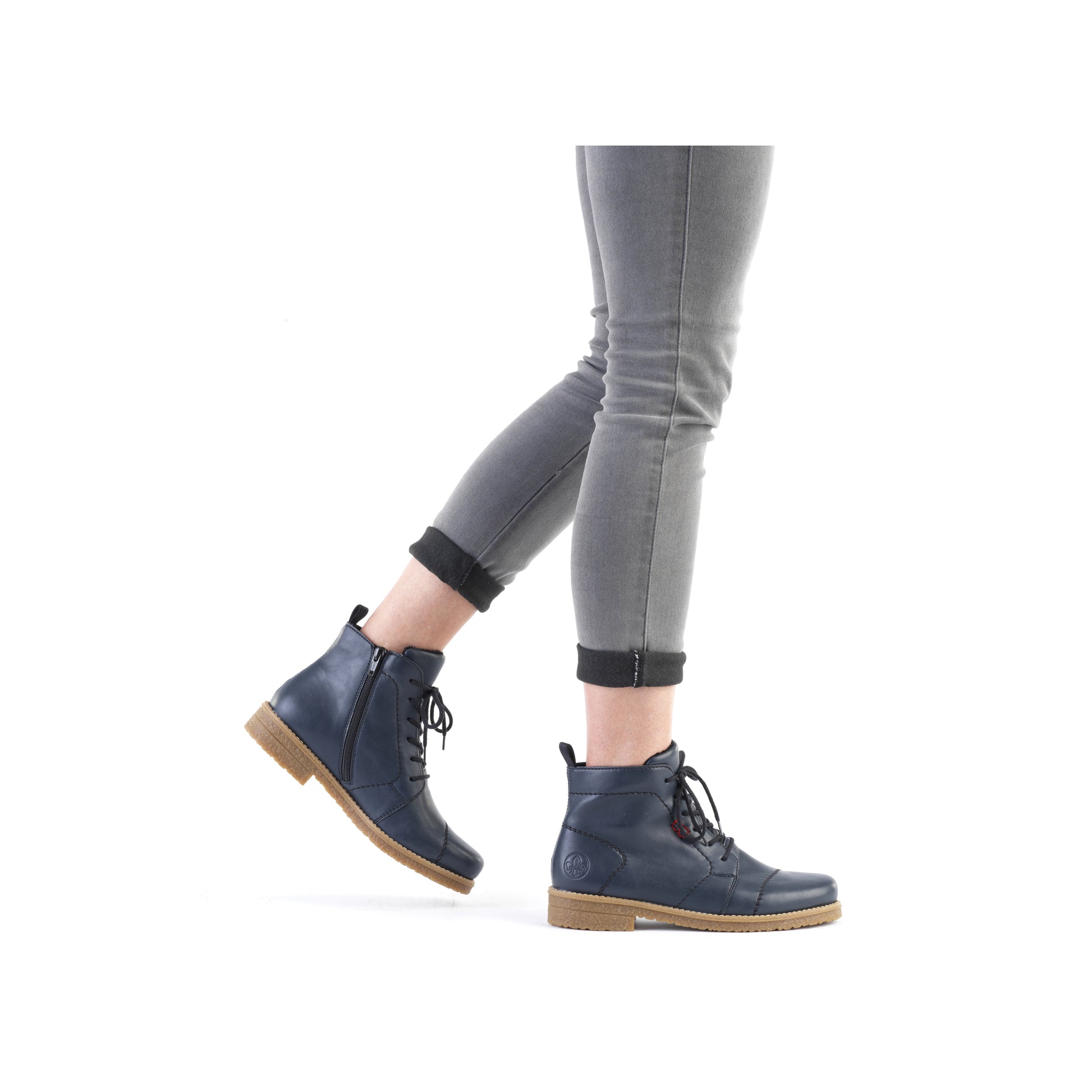 Blue Zip Boots for Women | Rieker 73500-14