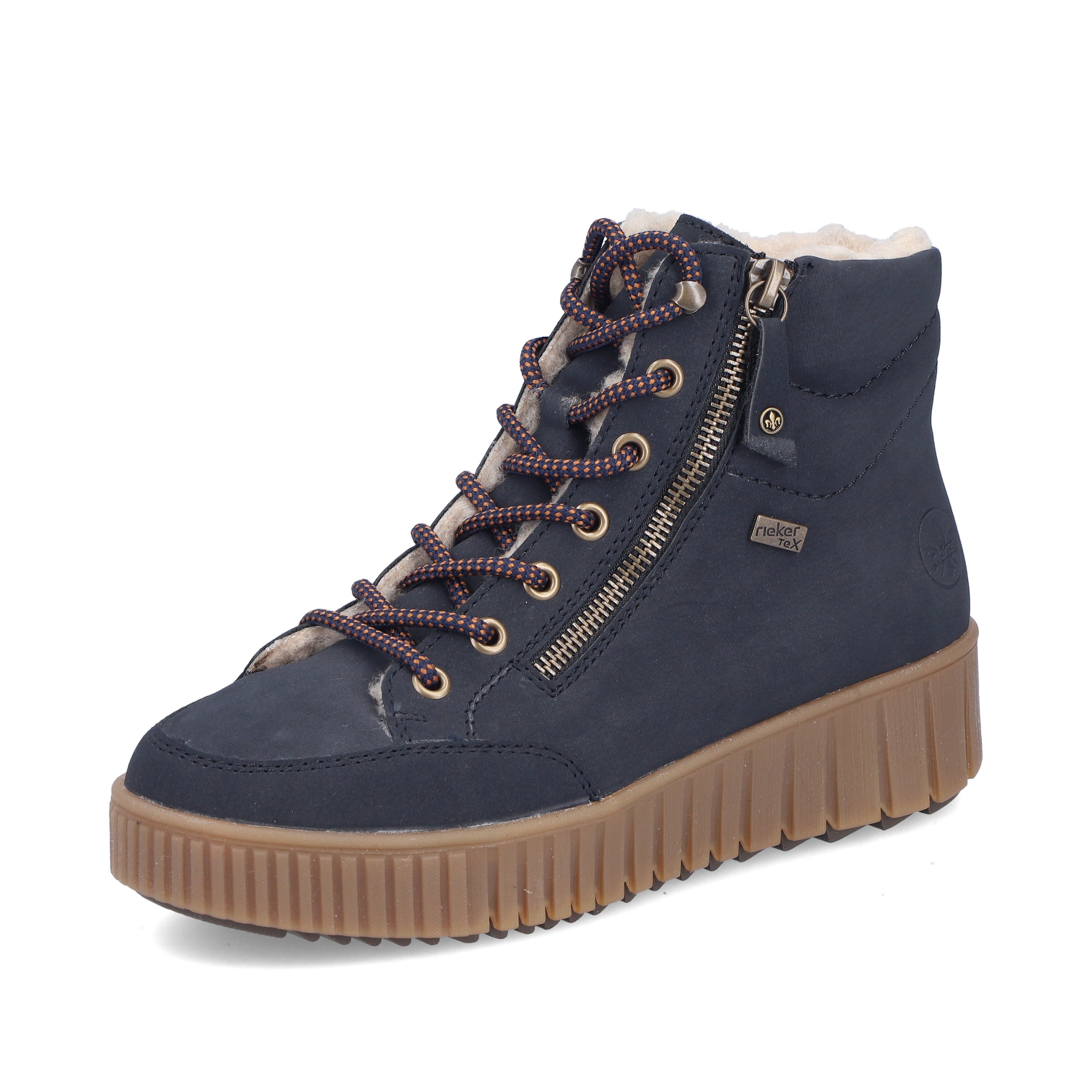 Rieker Woman's Boots - Blue | Y6104-14 – Rieker.co.uk