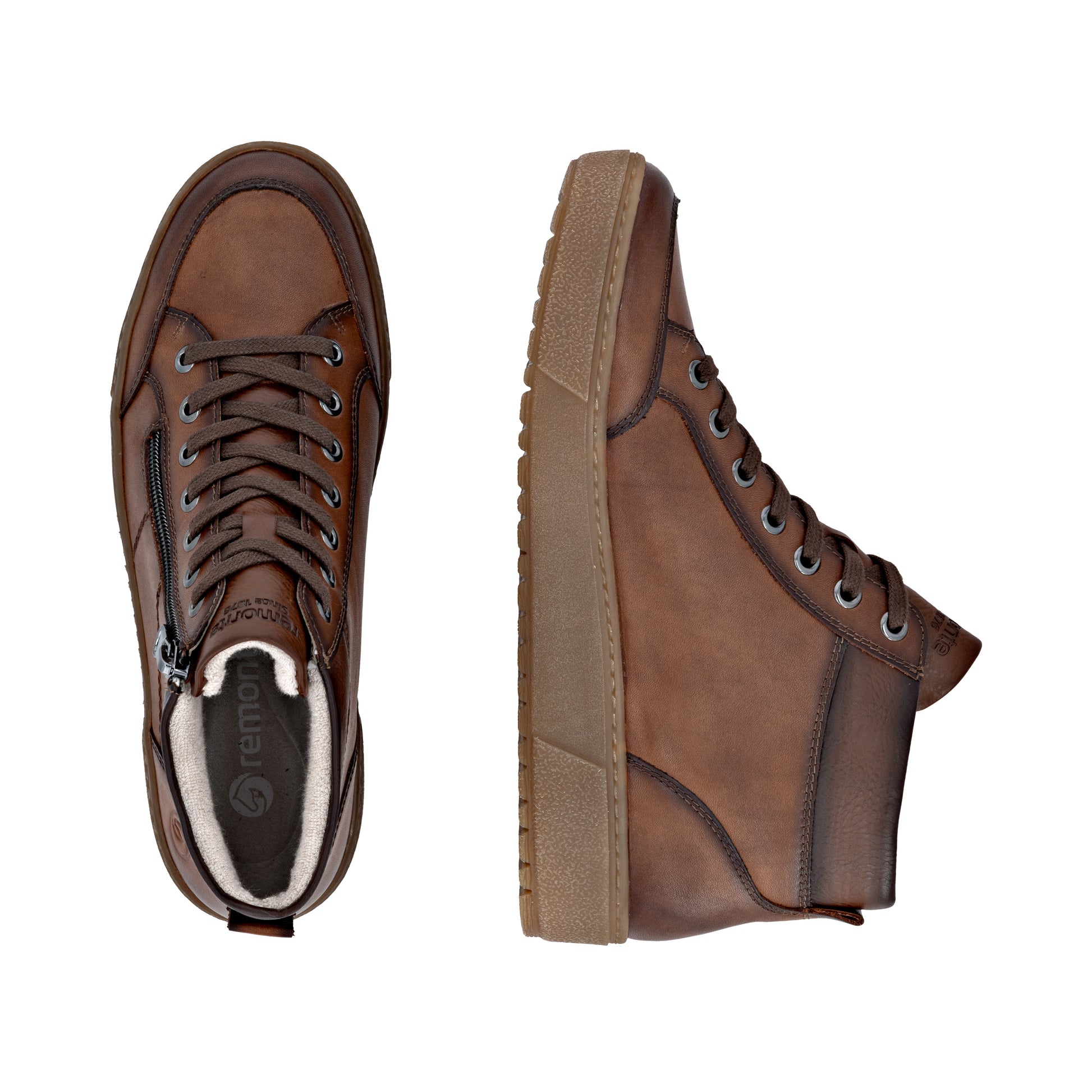 Brown Zip Boots for Women | Remonte D2T70-24
