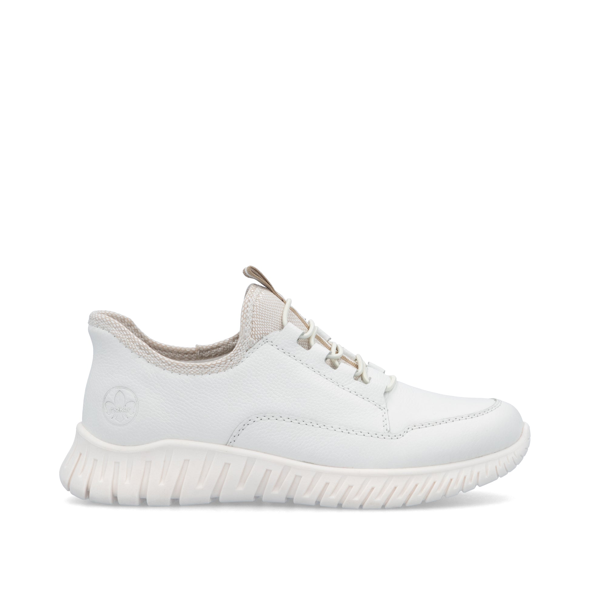 White Elasticated Shoes for Women | Rieker M5357-80