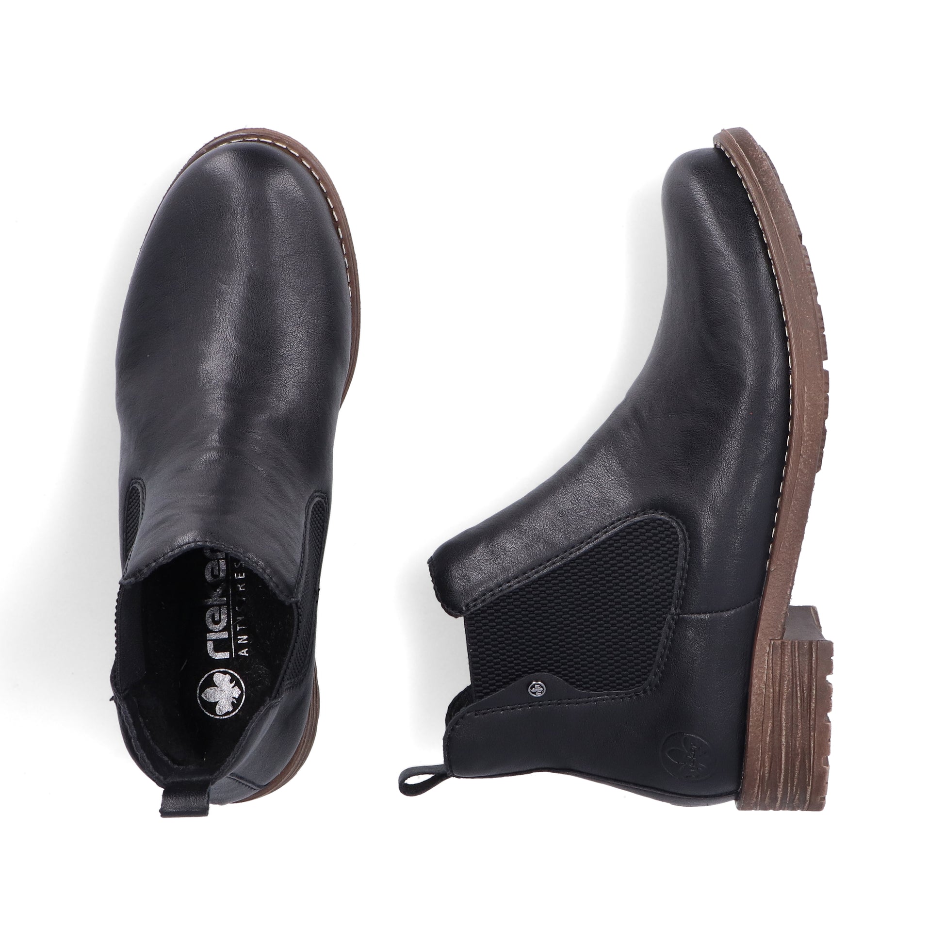 Black Elasticated Boots for Women | Rieker 79450-00