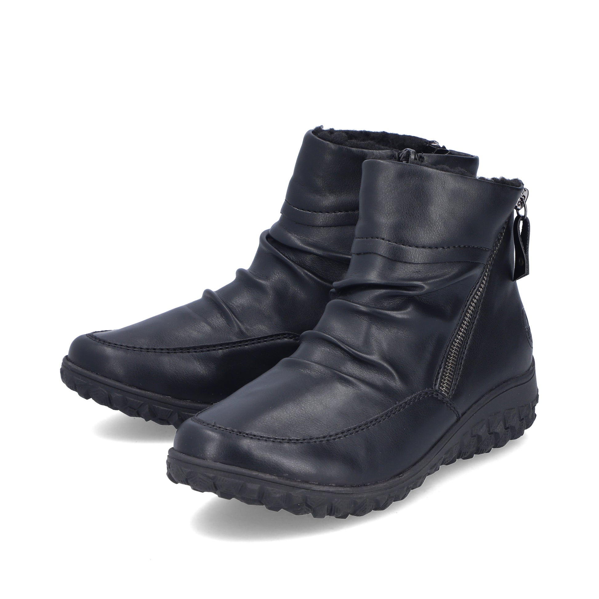 Black Zip Boots for Women | Rieker 59585-01