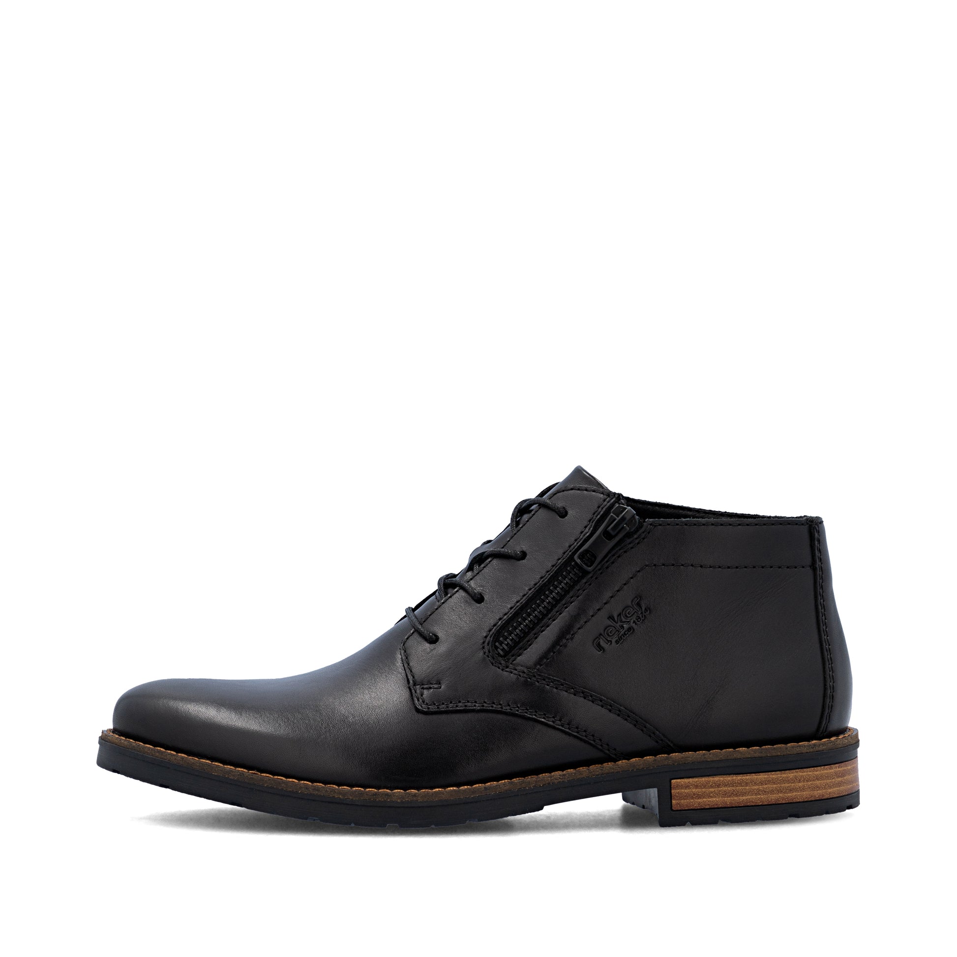 Black Zip Boots for Men | Rieker 14609-00
