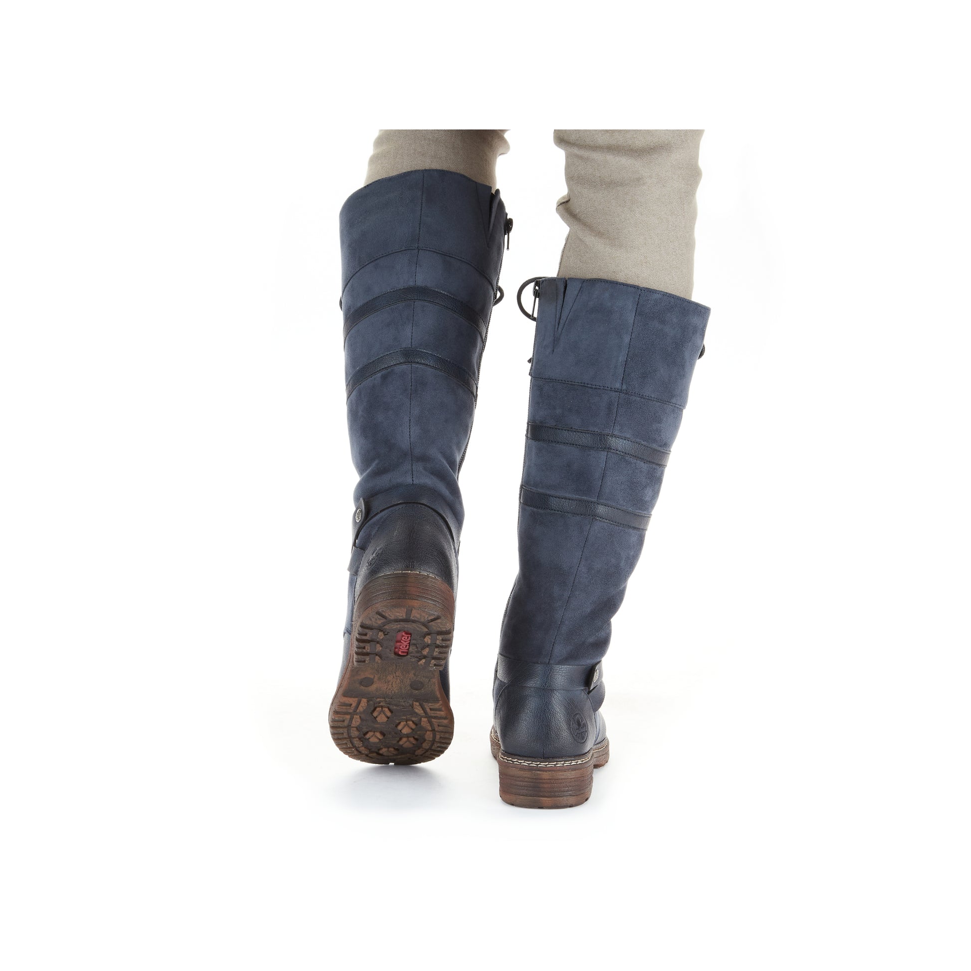 Blue Zip Boots for Women | Rieker 94732-14