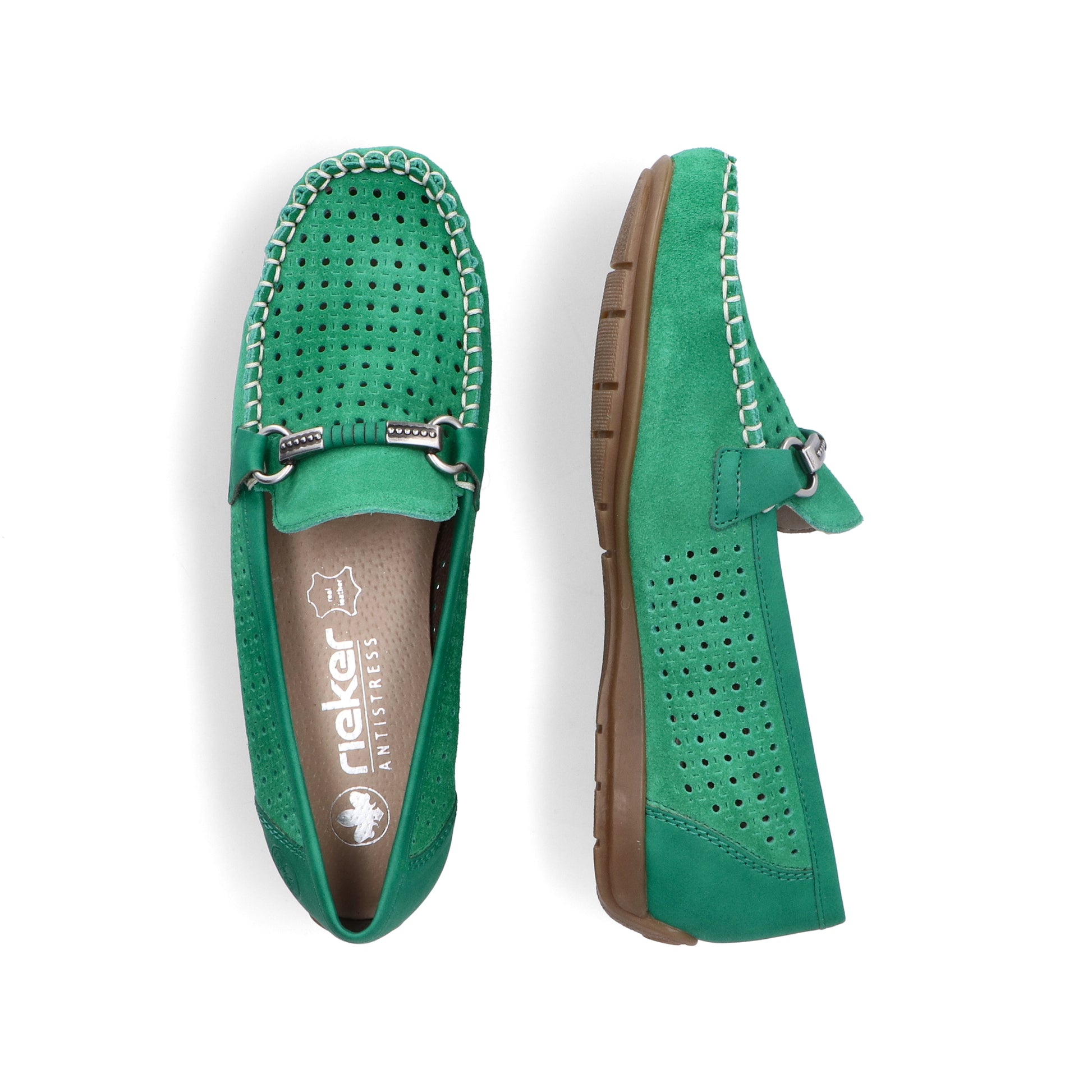 Green Slip-On Shoes for Women | Rieker 40253-54
